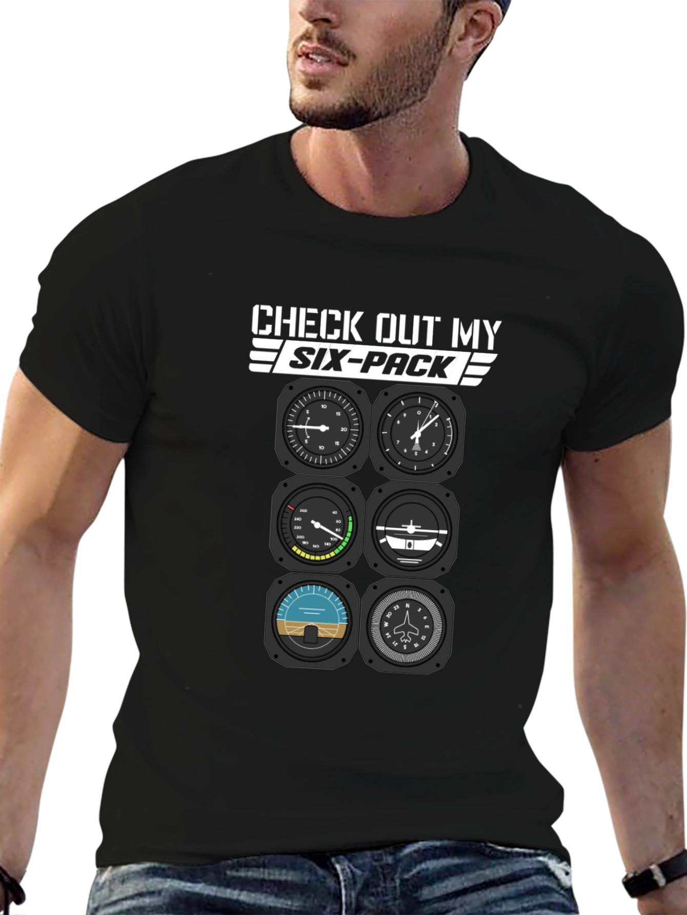 Pilot Six-Pack T-Shirt - Aviation Humor
