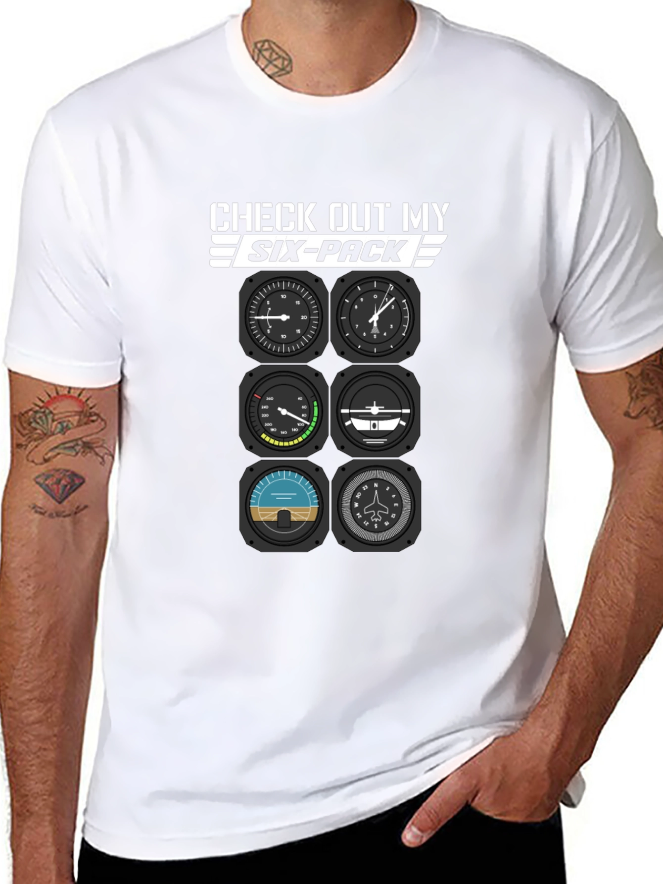 Pilot Six-Pack T-Shirt - Aviation Humor