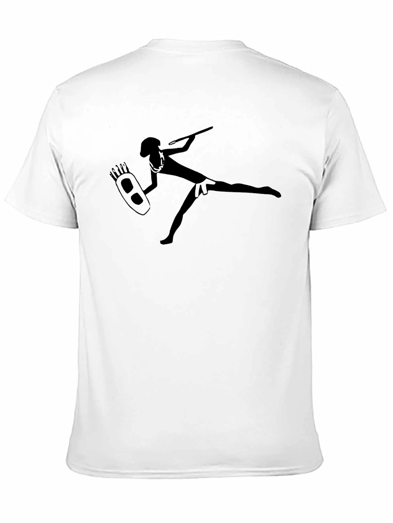 Tribal Warrior Graphic Black T-Shirt