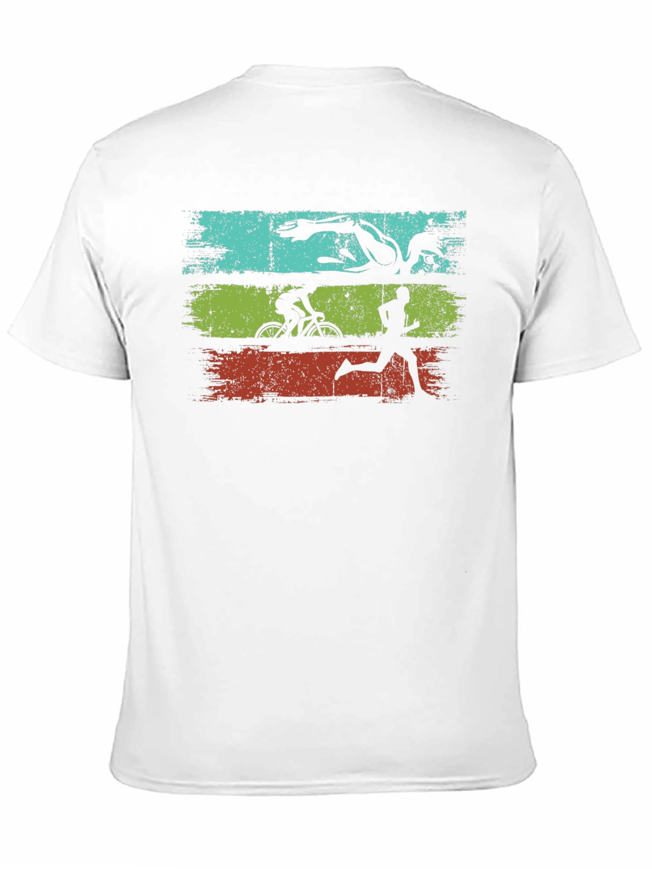 Triathlon Graphic Tee - Swim Bike Run Black T-Shirt