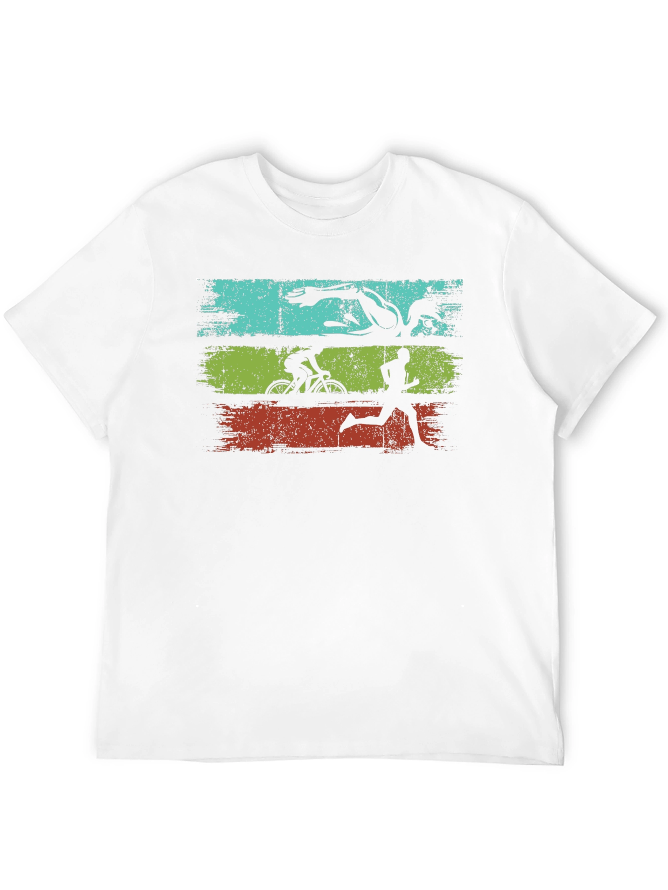 Triathlon Graphic Tee - Swim Bike Run Black T-Shirt