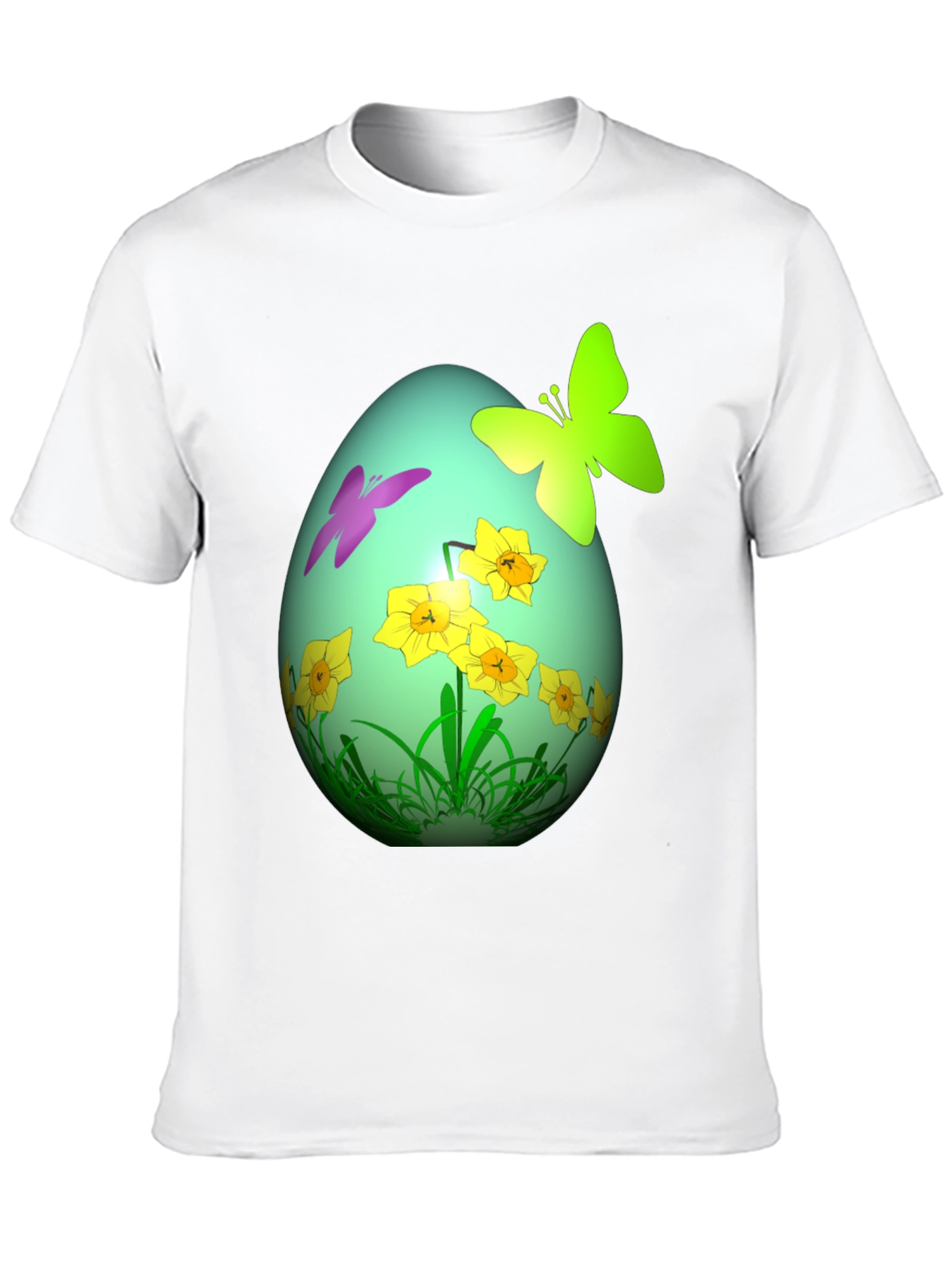 Easter Egg Butterfly Daffodil Graphic Tee