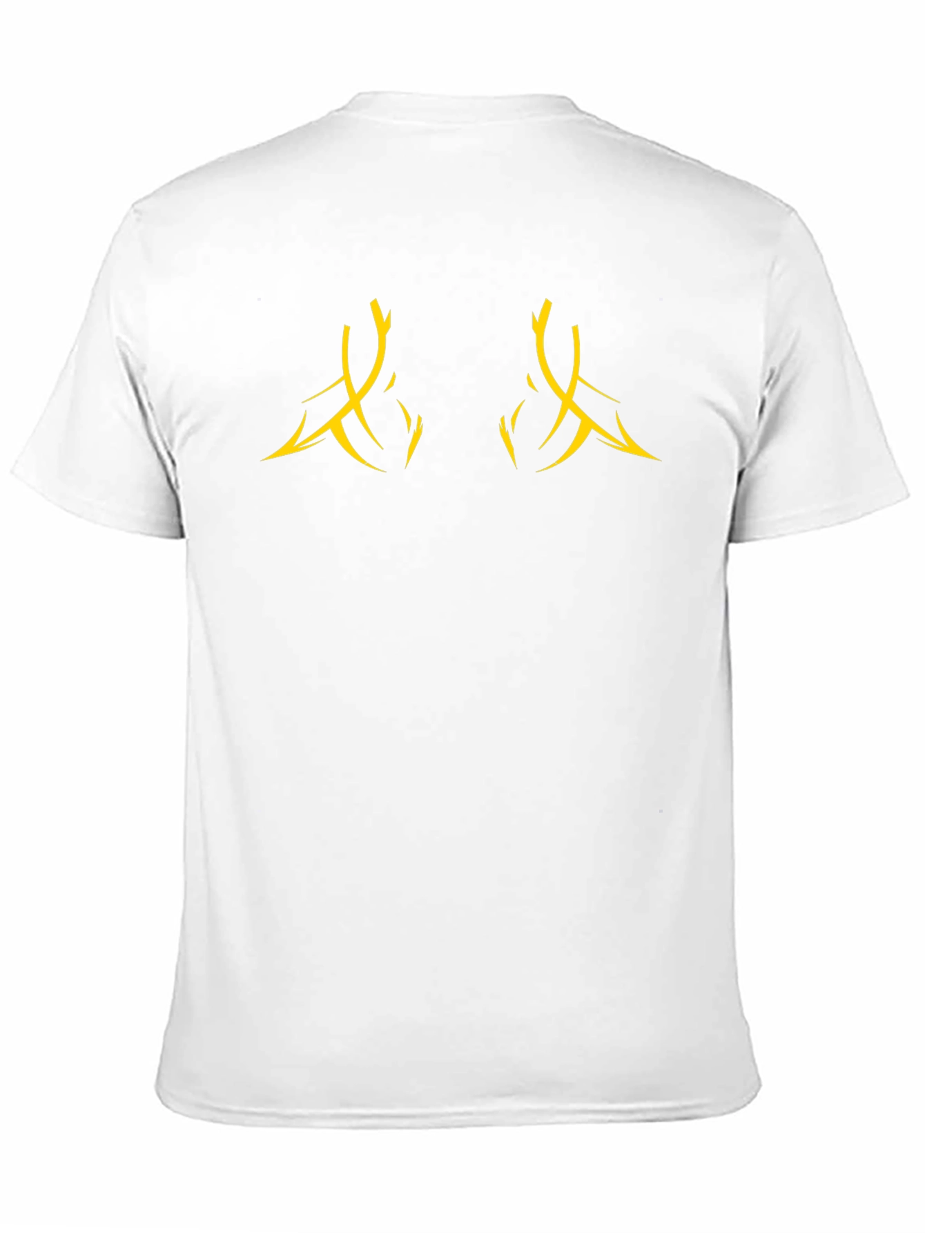 Black Graphic Tee with Abstract Design