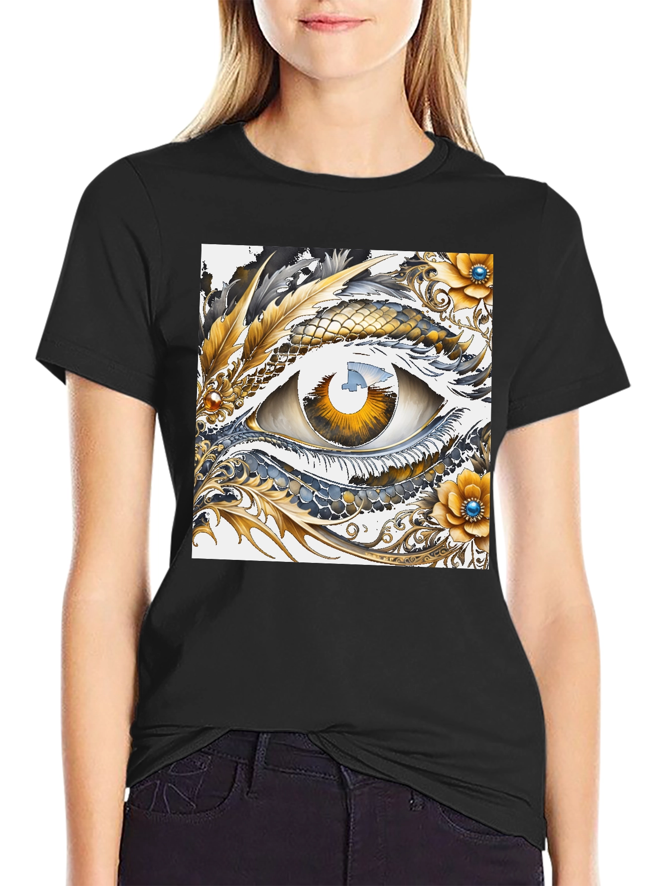 Eye Design Graphic Tee - Unique Art Shirt