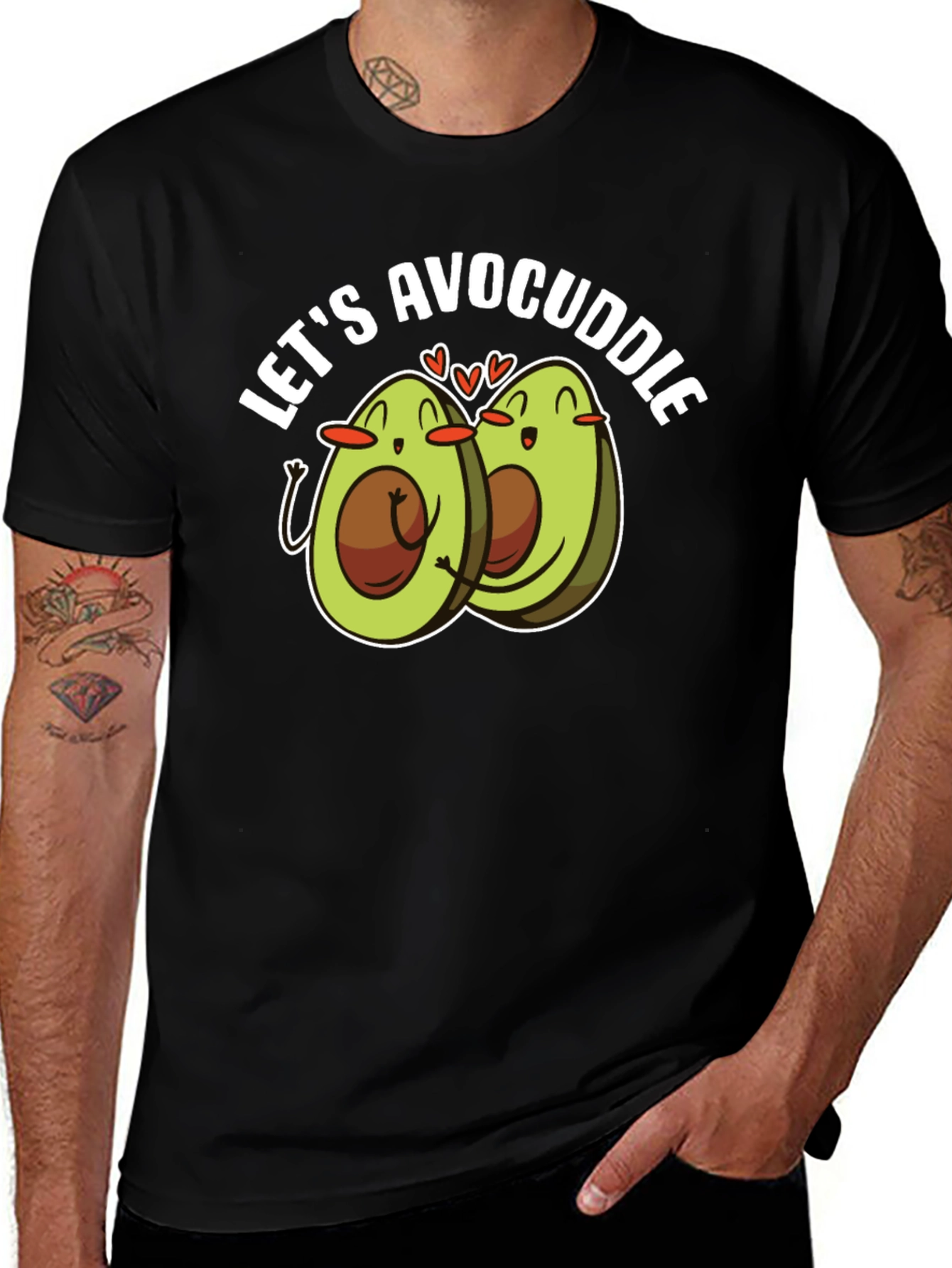Avocado Cuddle T-Shirt - Cute Foodie Tee