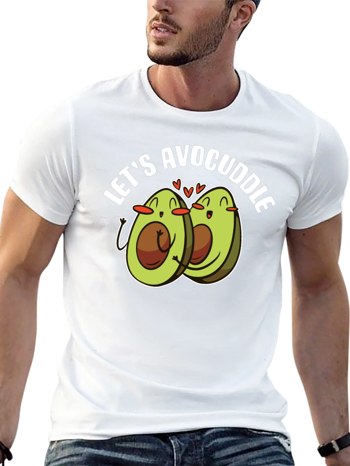 Avocado Cuddle T-Shirt - Cute Foodie Tee