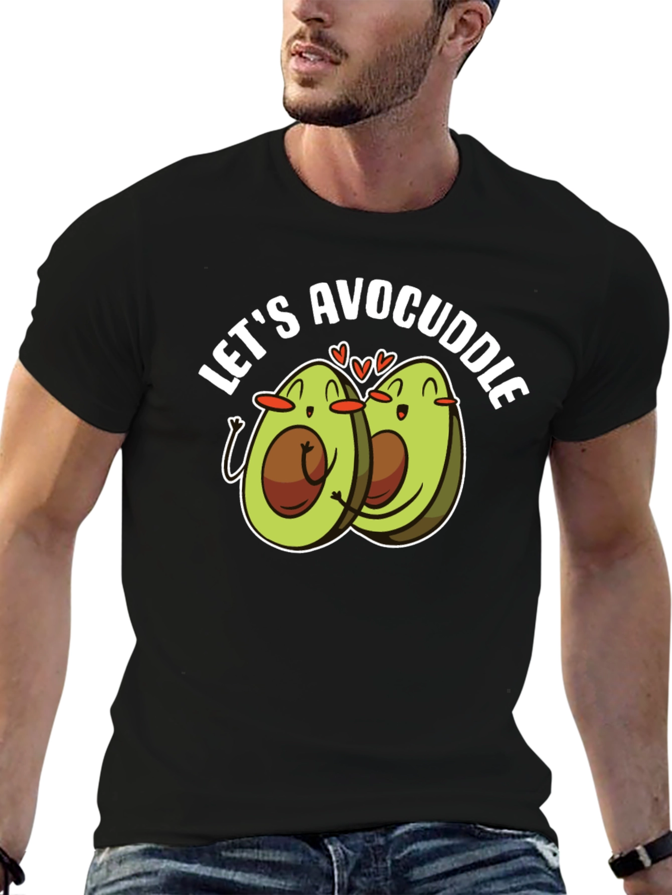 Avocado Cuddle T-Shirt - Cute Foodie Tee