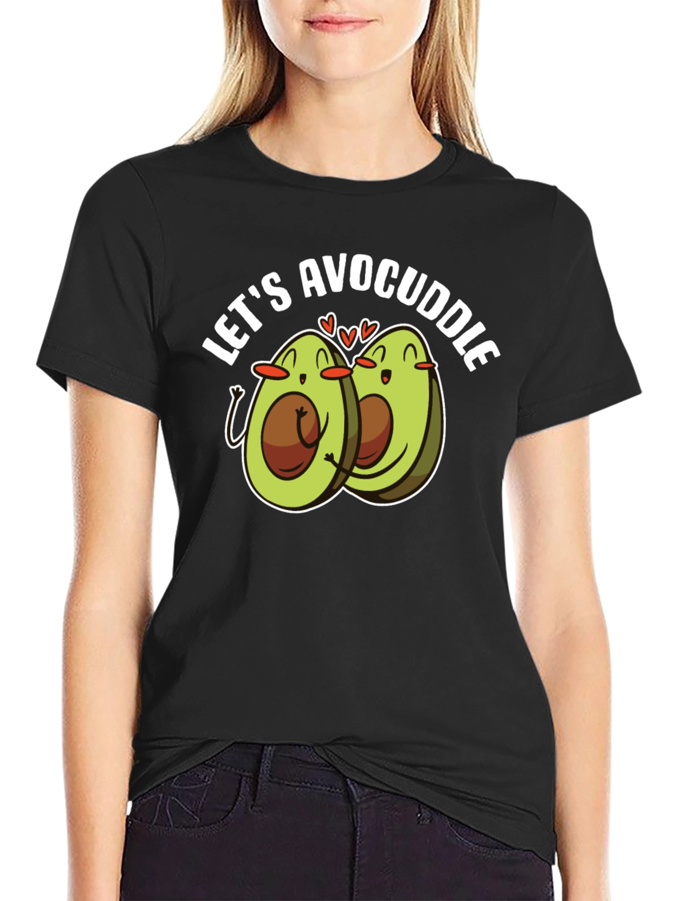 Avocado Cuddle T-Shirt - Cute Foodie Tee