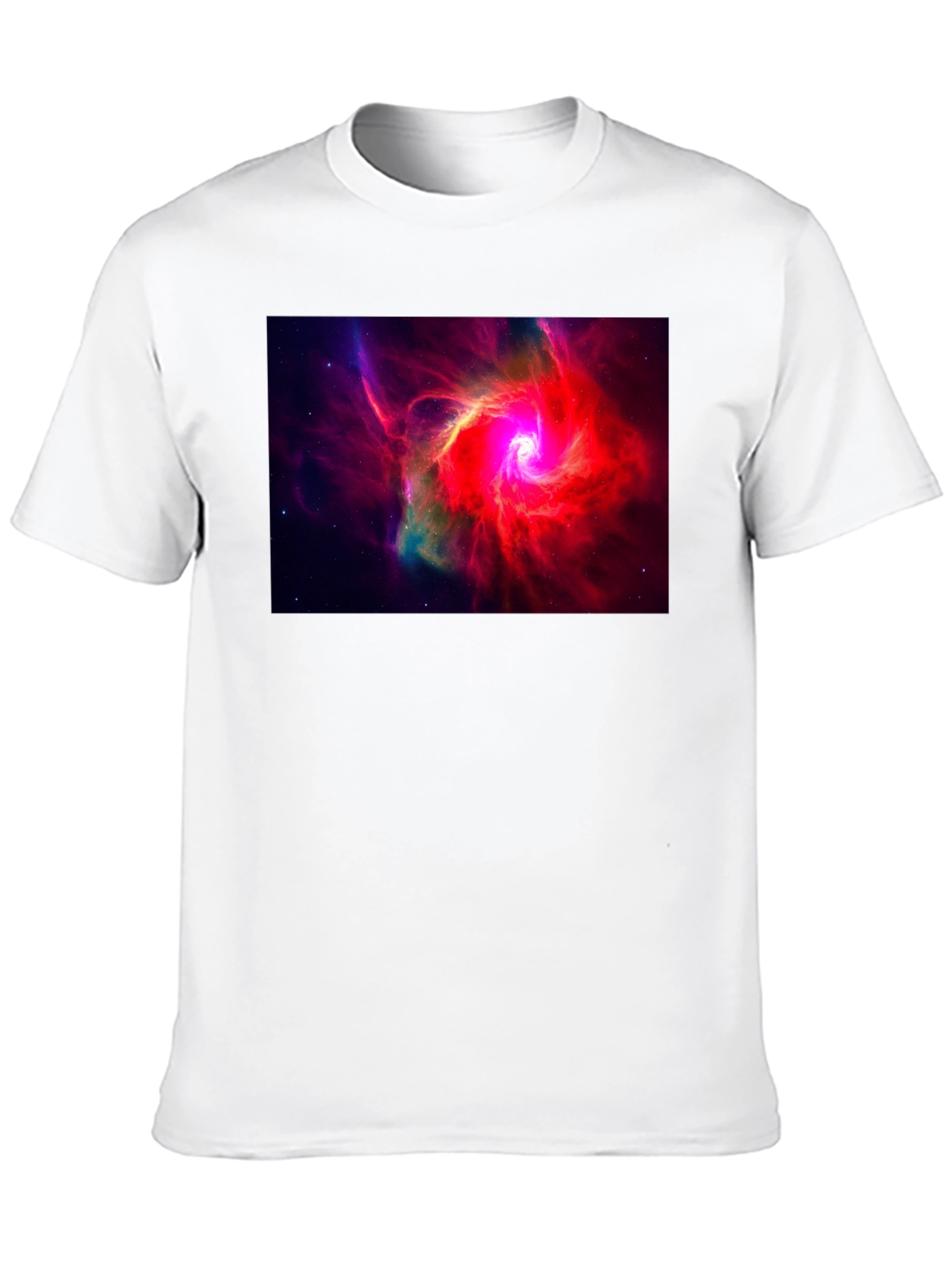Nebula Graphic Black T-Shirt - Space Art Tee