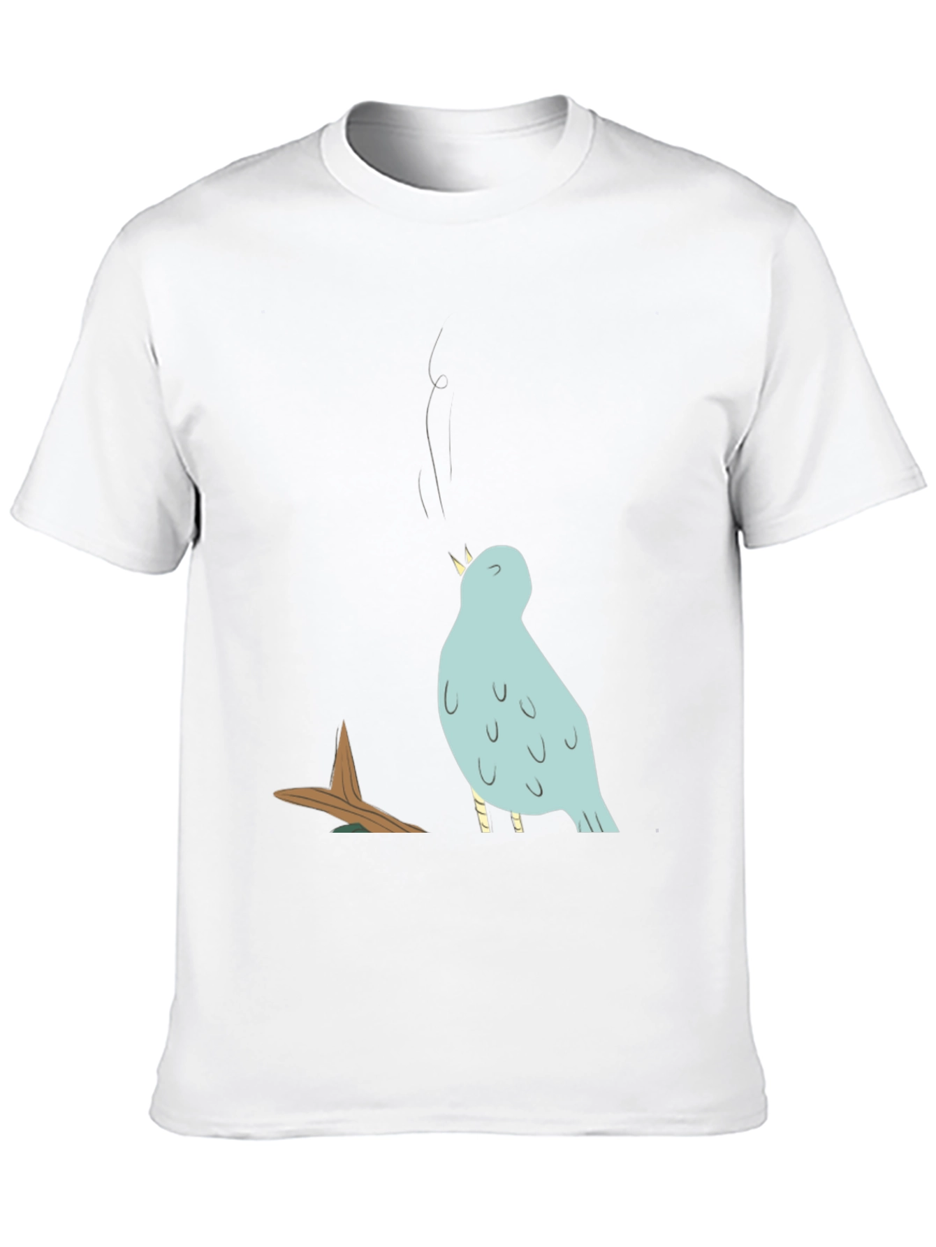 Bird Graphic T-Shirt - Casual Cotton Tee