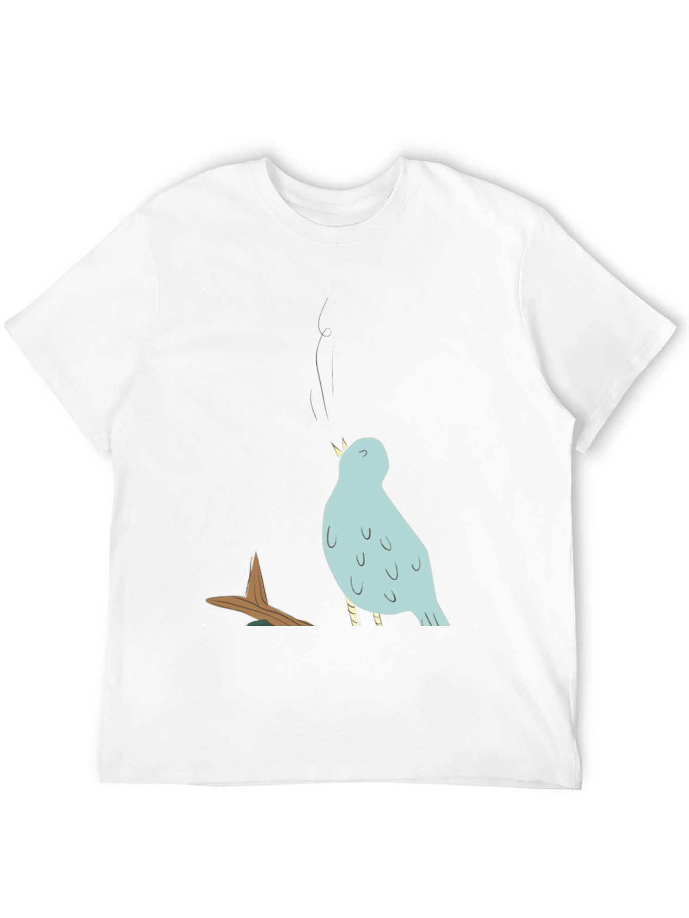 Bird Graphic T-Shirt - Casual Cotton Tee