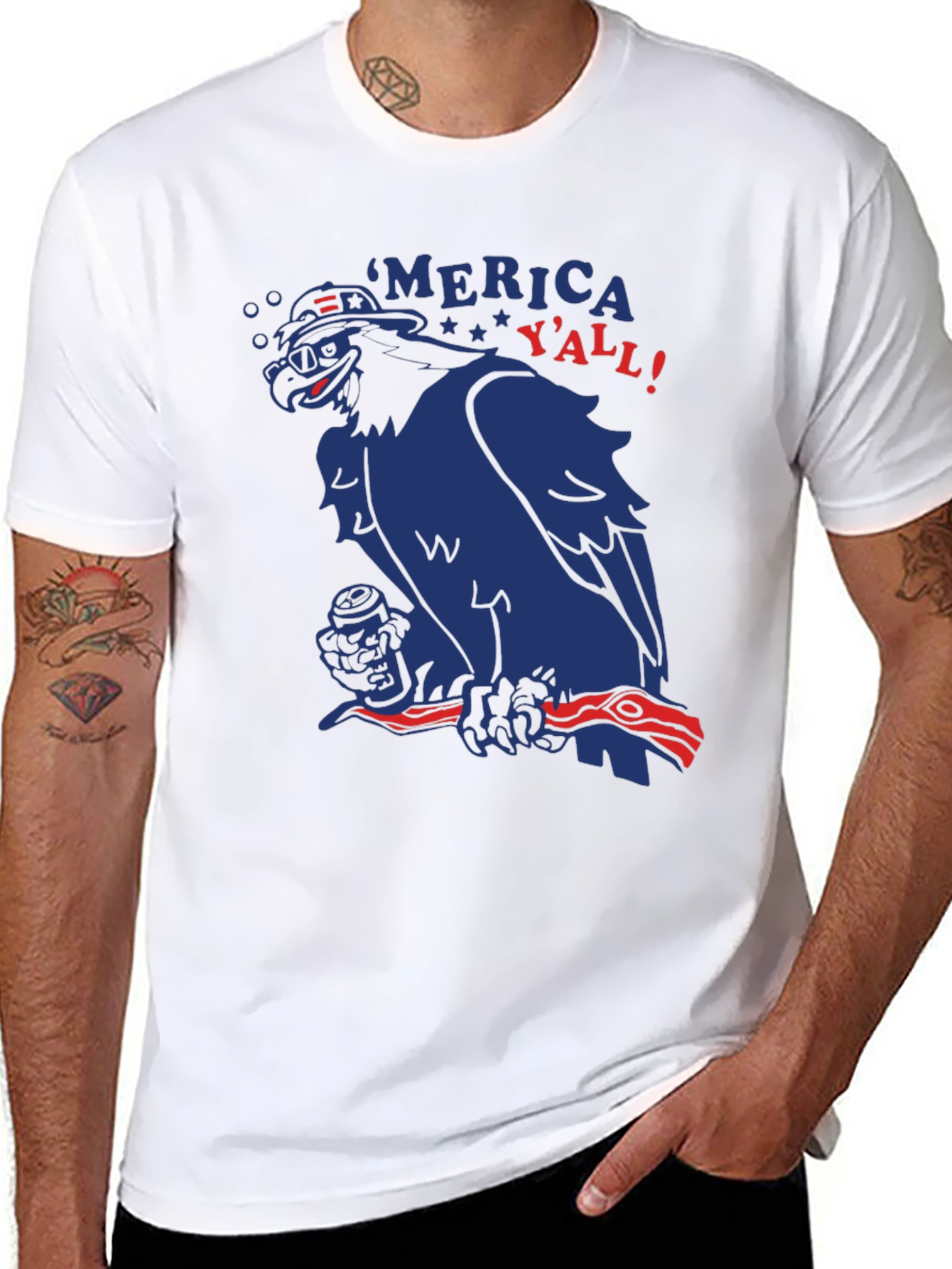 Patriotic Eagle Merica Yall! T-Shirt