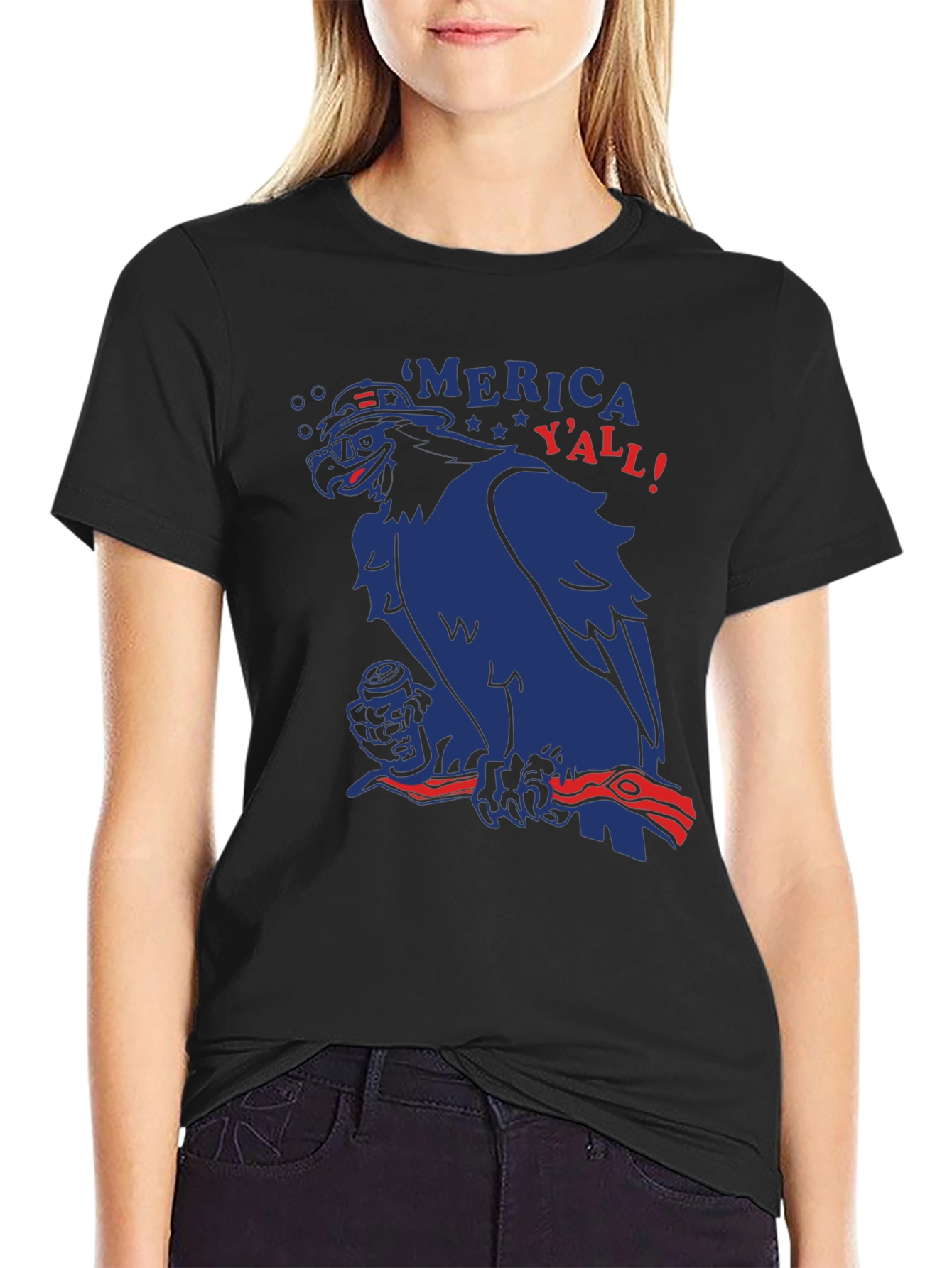 Patriotic Eagle Merica Yall! T-Shirt
