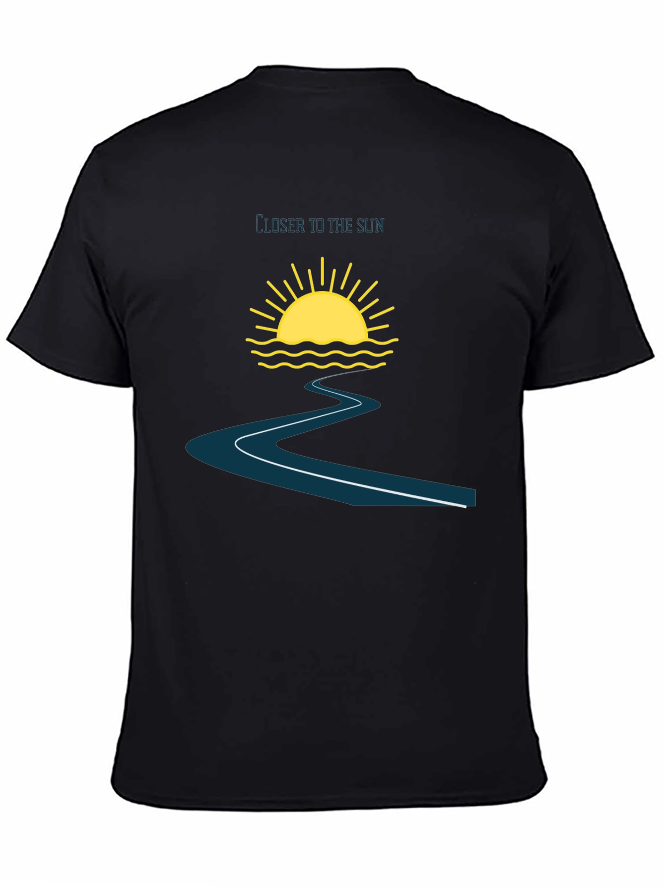 Closer to the Sun Black Graphic Tee