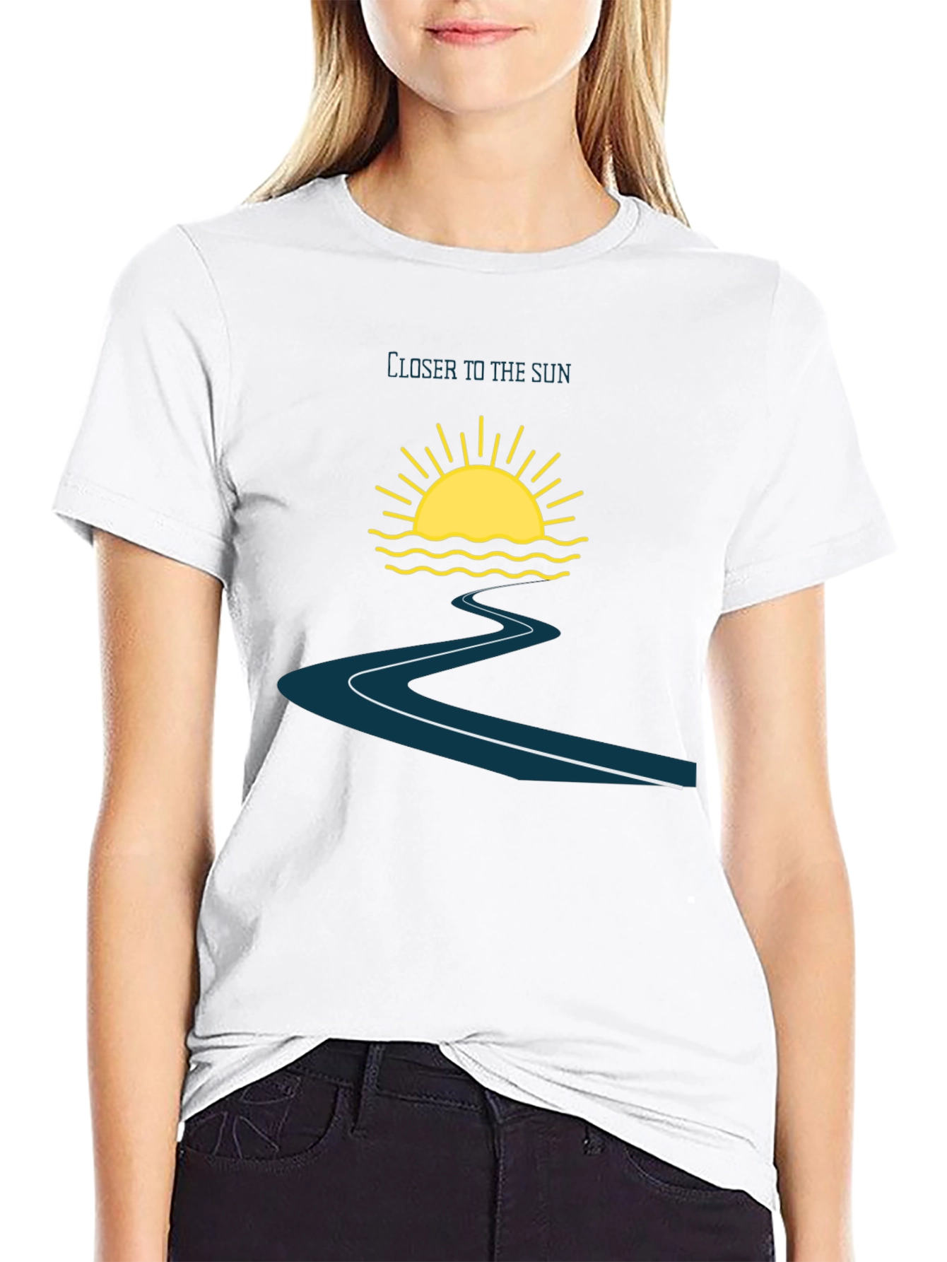 Closer to the Sun Black Graphic Tee