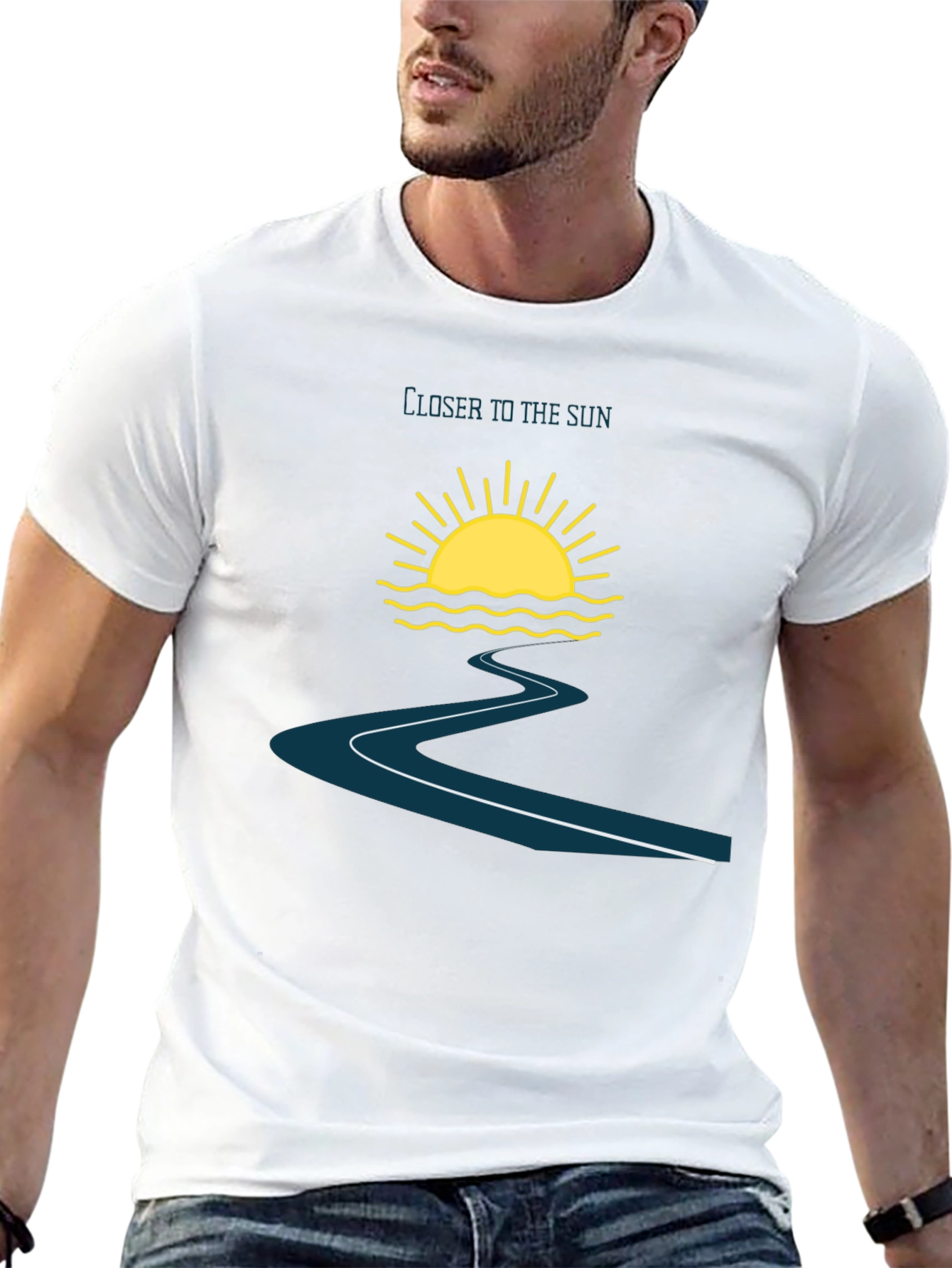 Closer to the Sun Black Graphic Tee