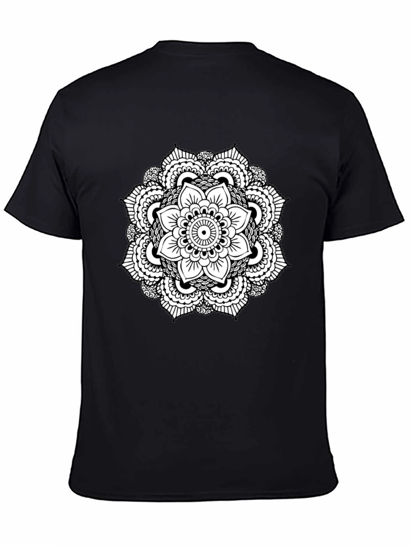 Black Mandala T-Shirt - Stylish Graphic Tee