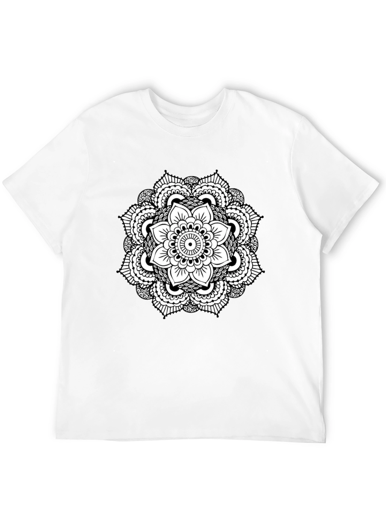 Black Mandala T-Shirt - Stylish Graphic Tee