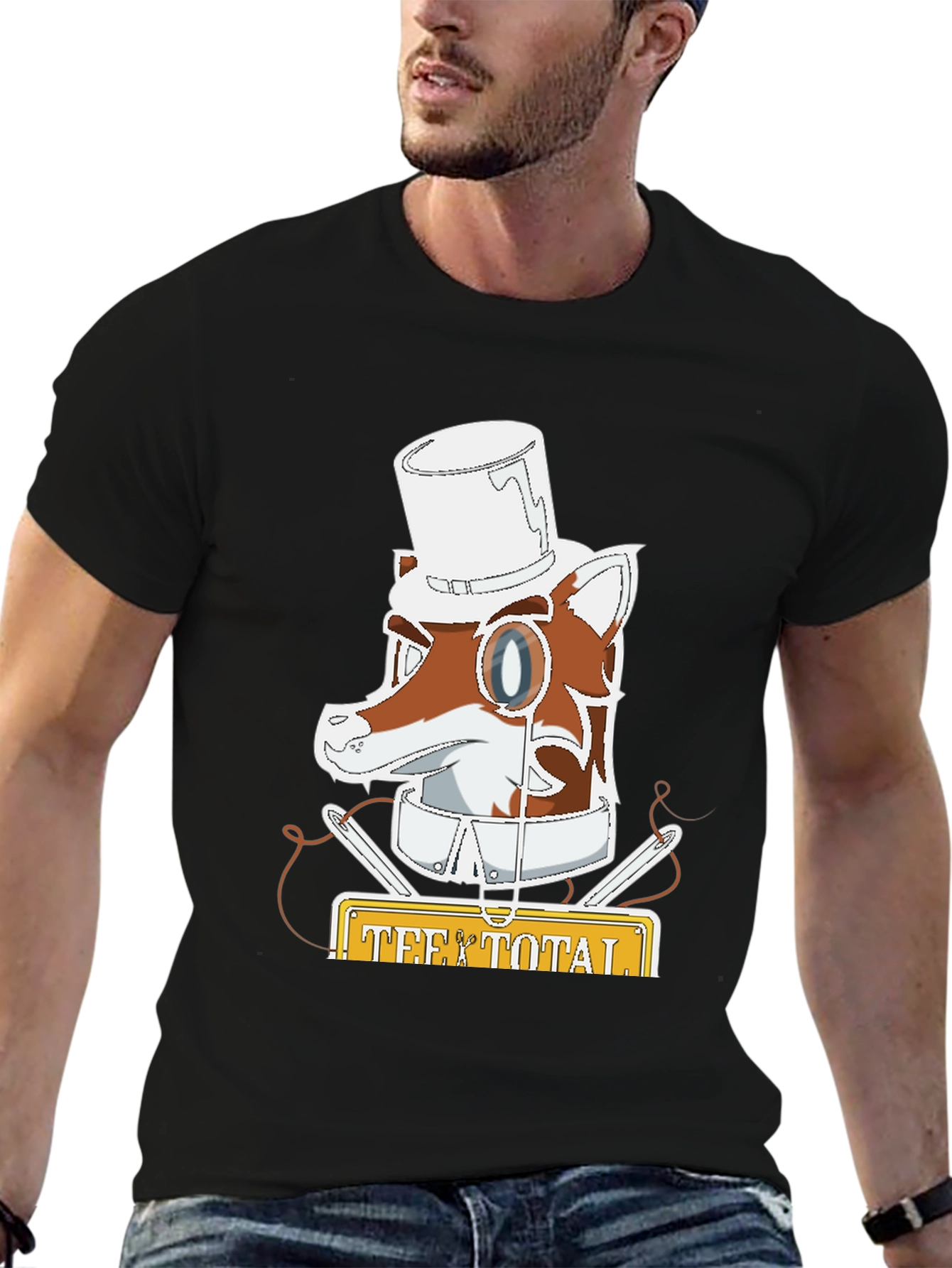 Tee Total Fox Gentleman Graphic T-Shirt