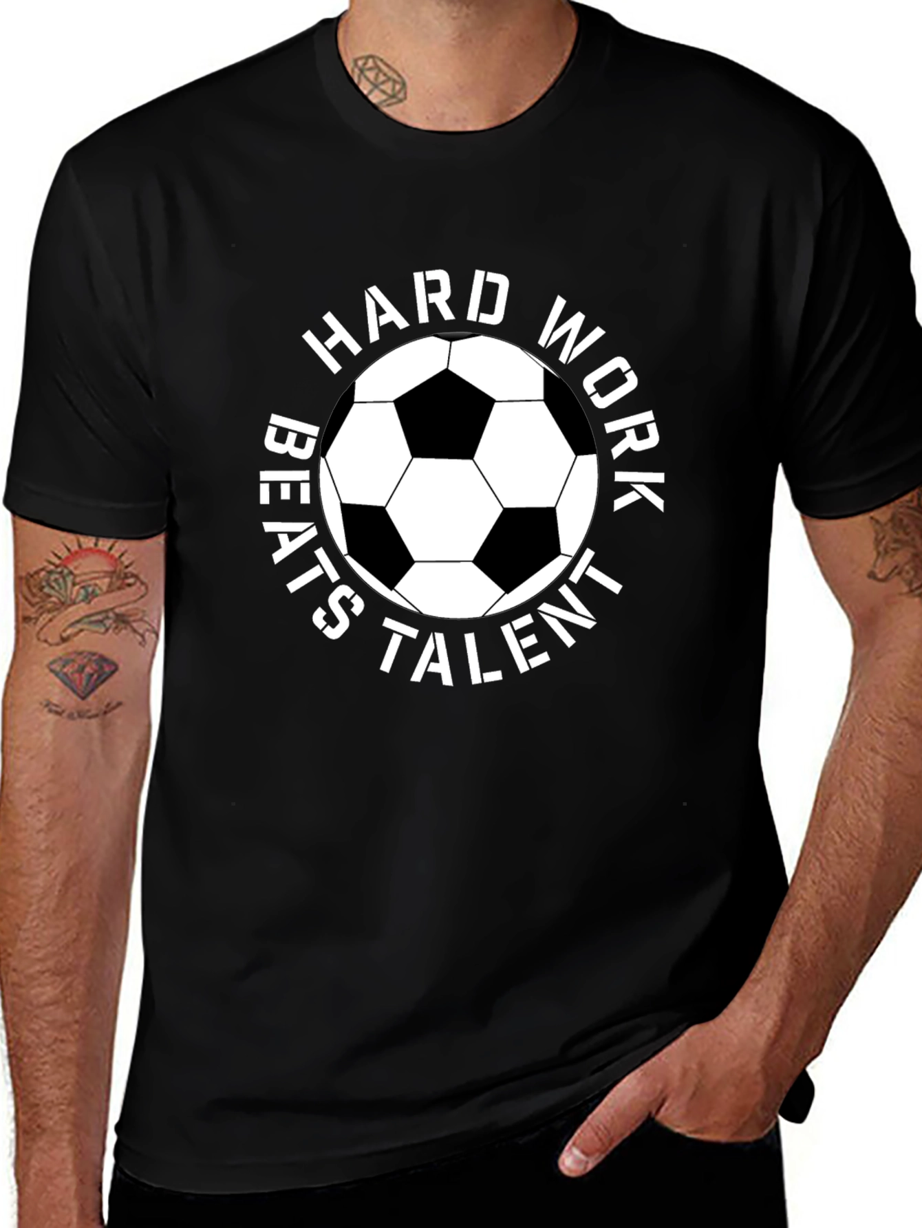 Hard Work Beats Talent Soccer T-Shirt
