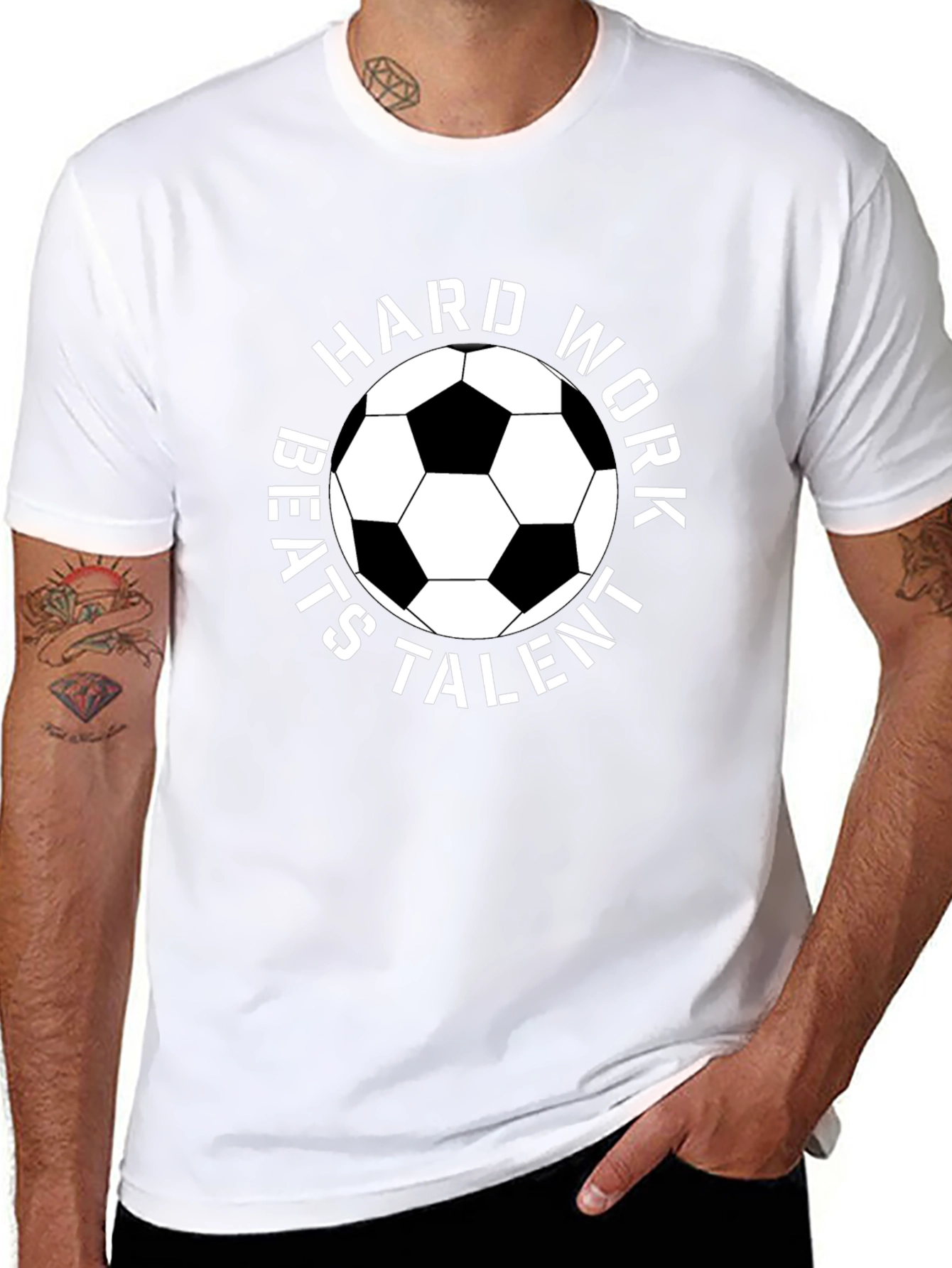 Hard Work Beats Talent Soccer T-Shirt