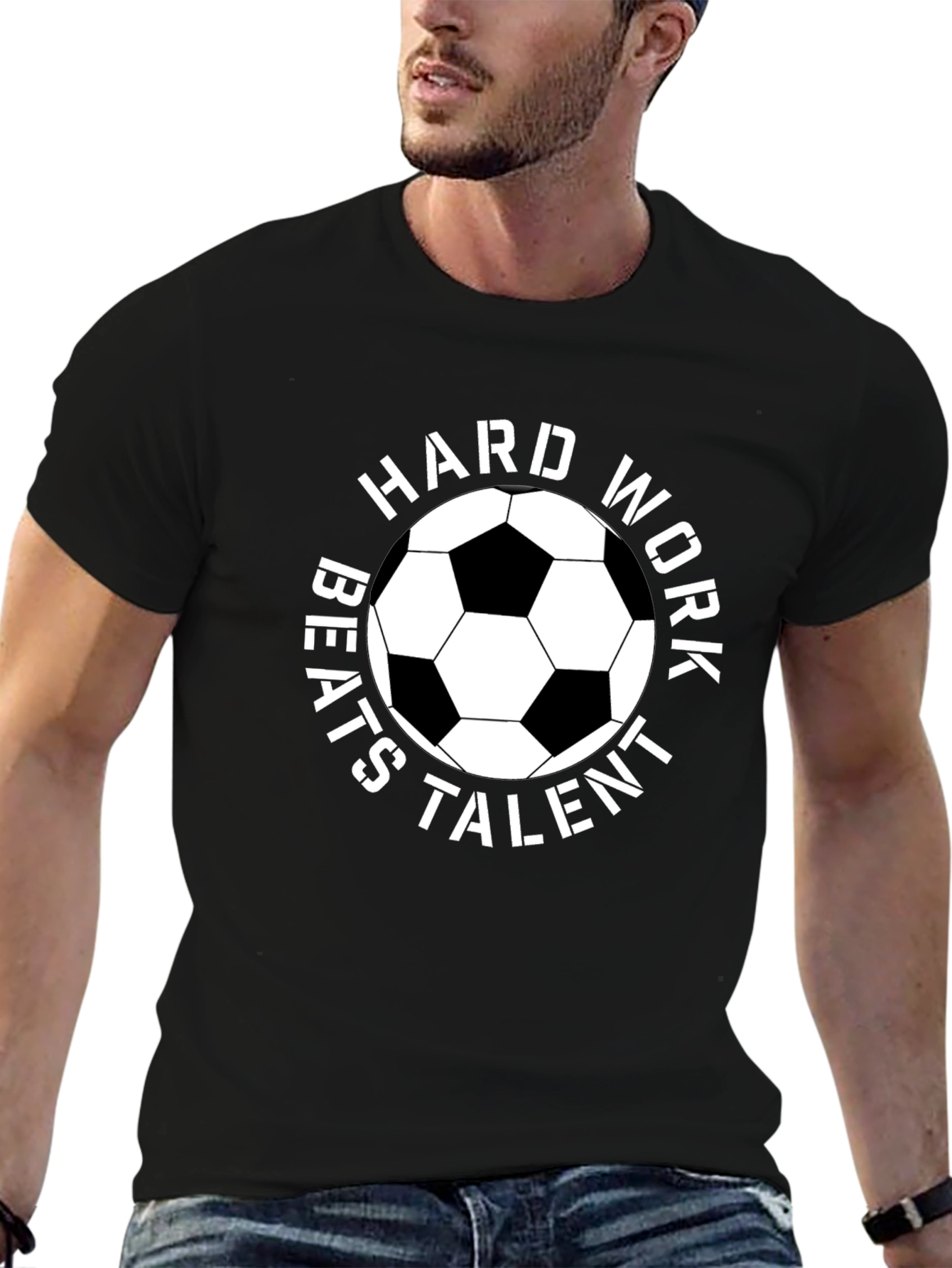 Hard Work Beats Talent Soccer T-Shirt
