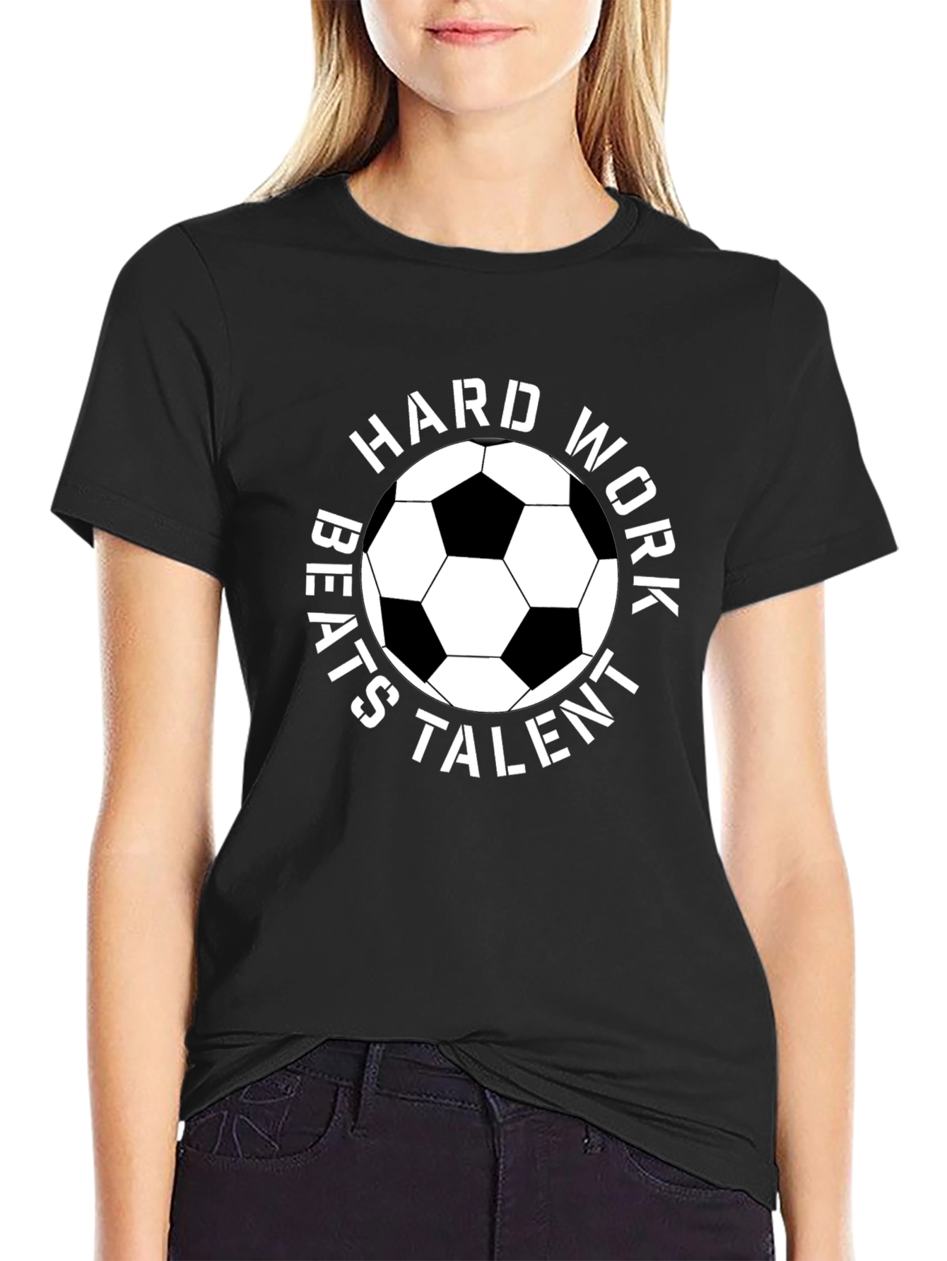 Hard Work Beats Talent Soccer T-Shirt