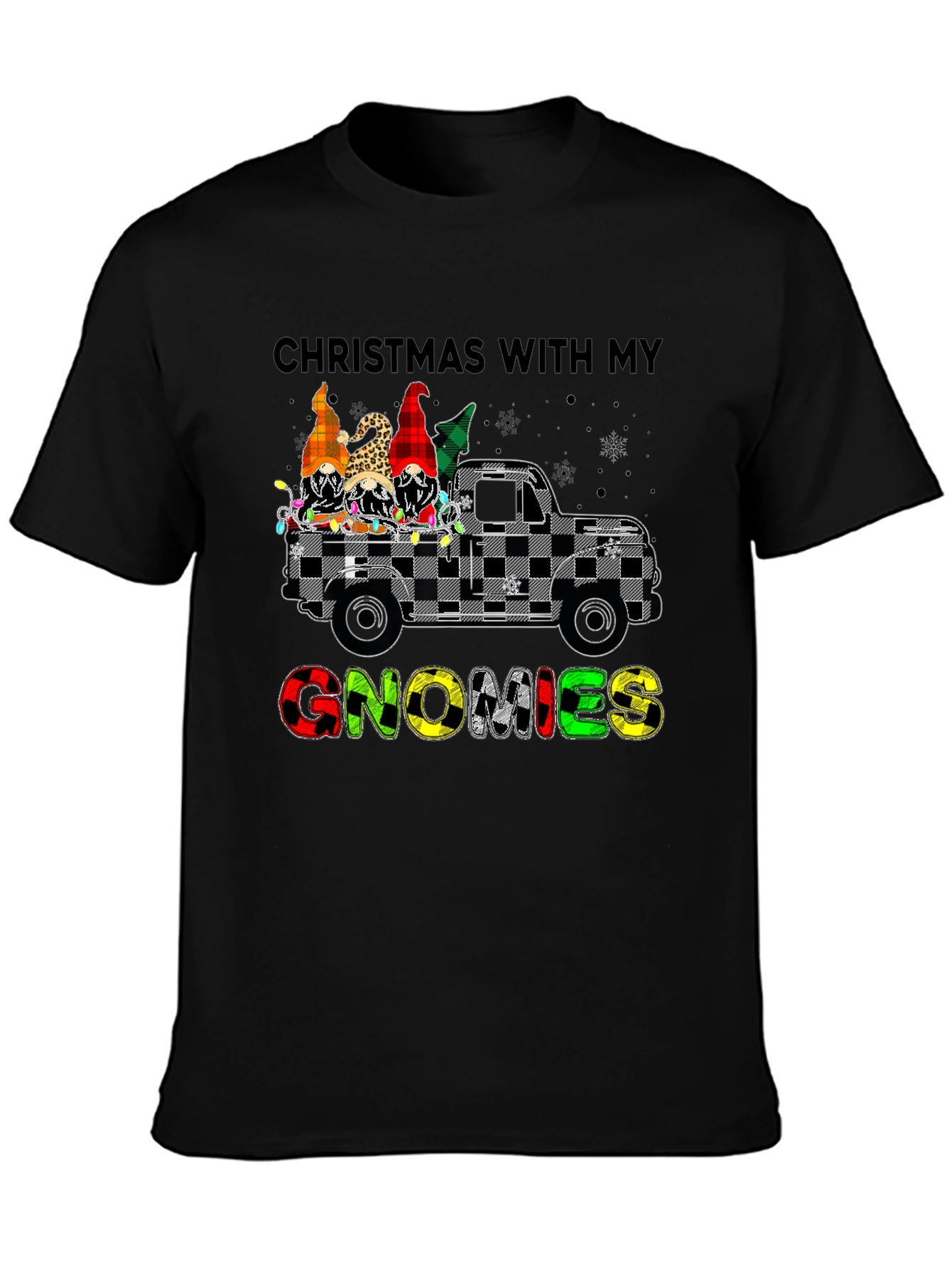 Christmas With My Gnomies Truck T-Shirt