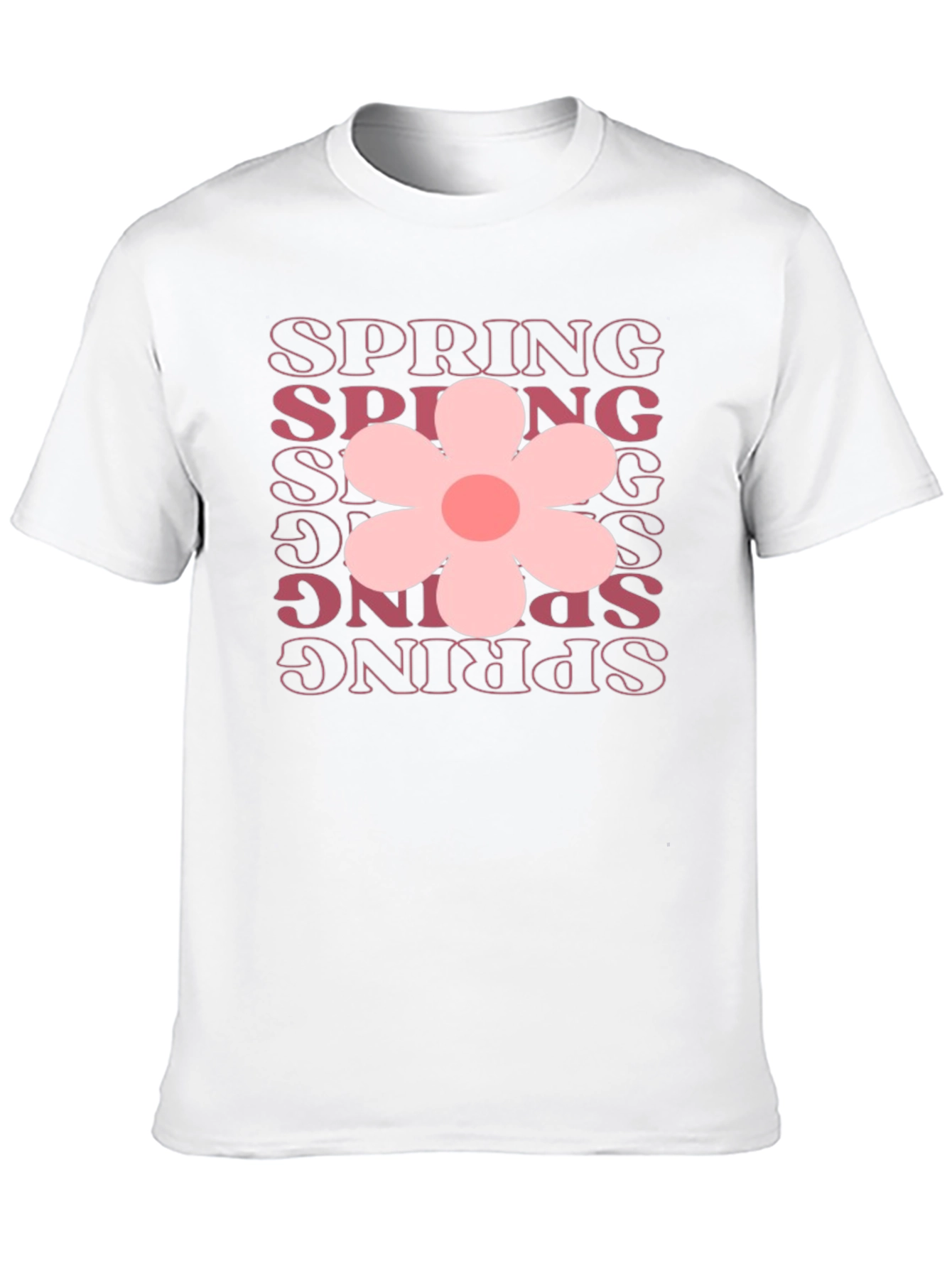 Spring Flower Graphic Tee - Black
