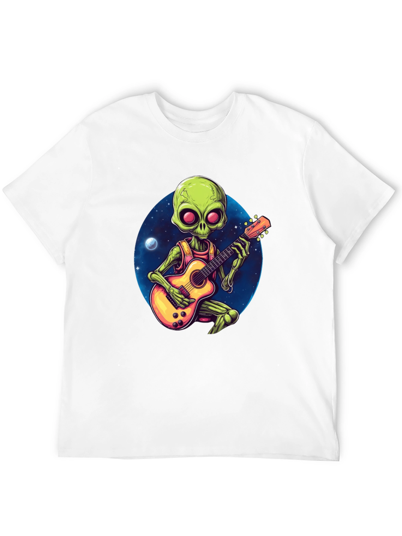Alien Guitarist T-Shirt - Black