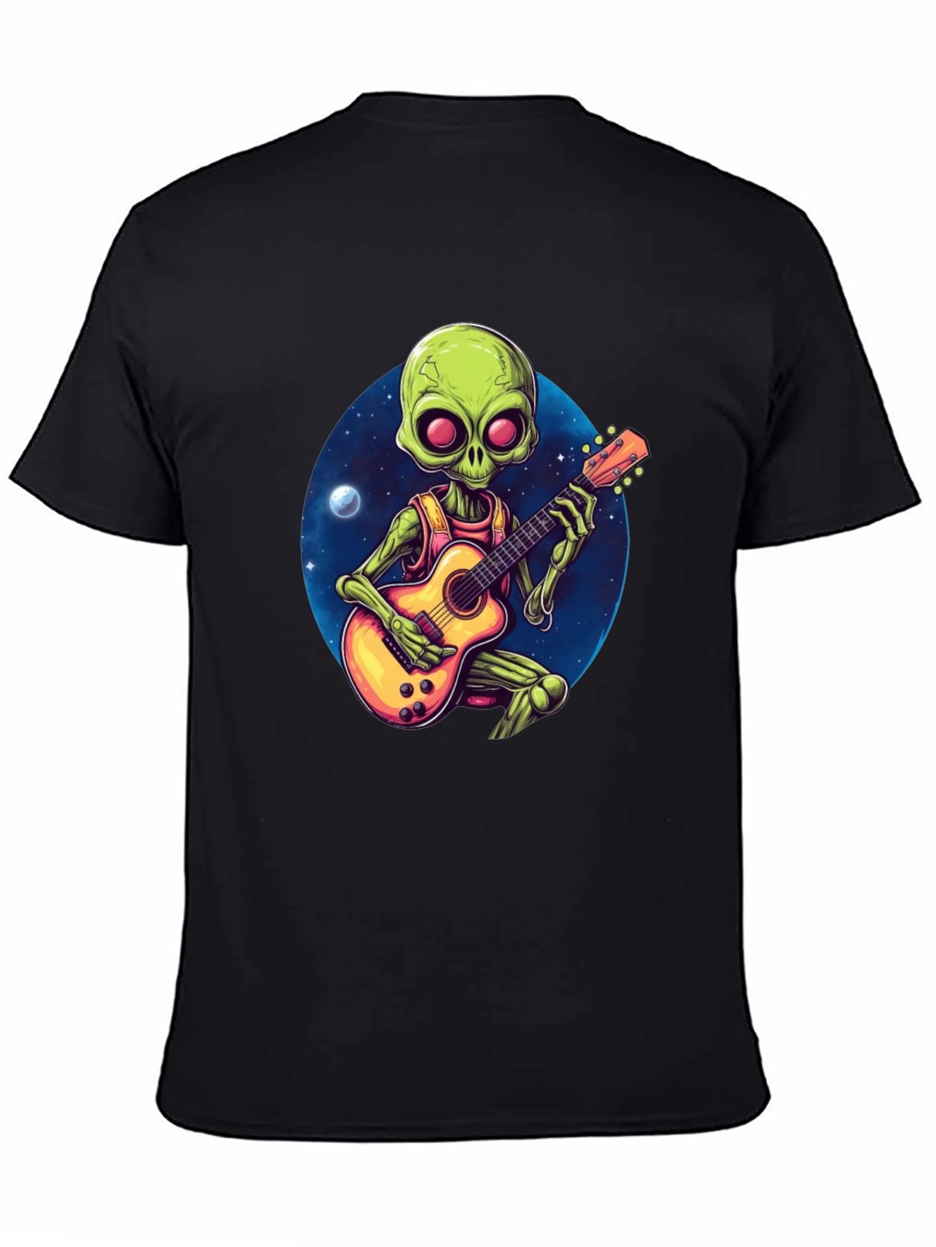 Alien Guitarist T-Shirt - Black