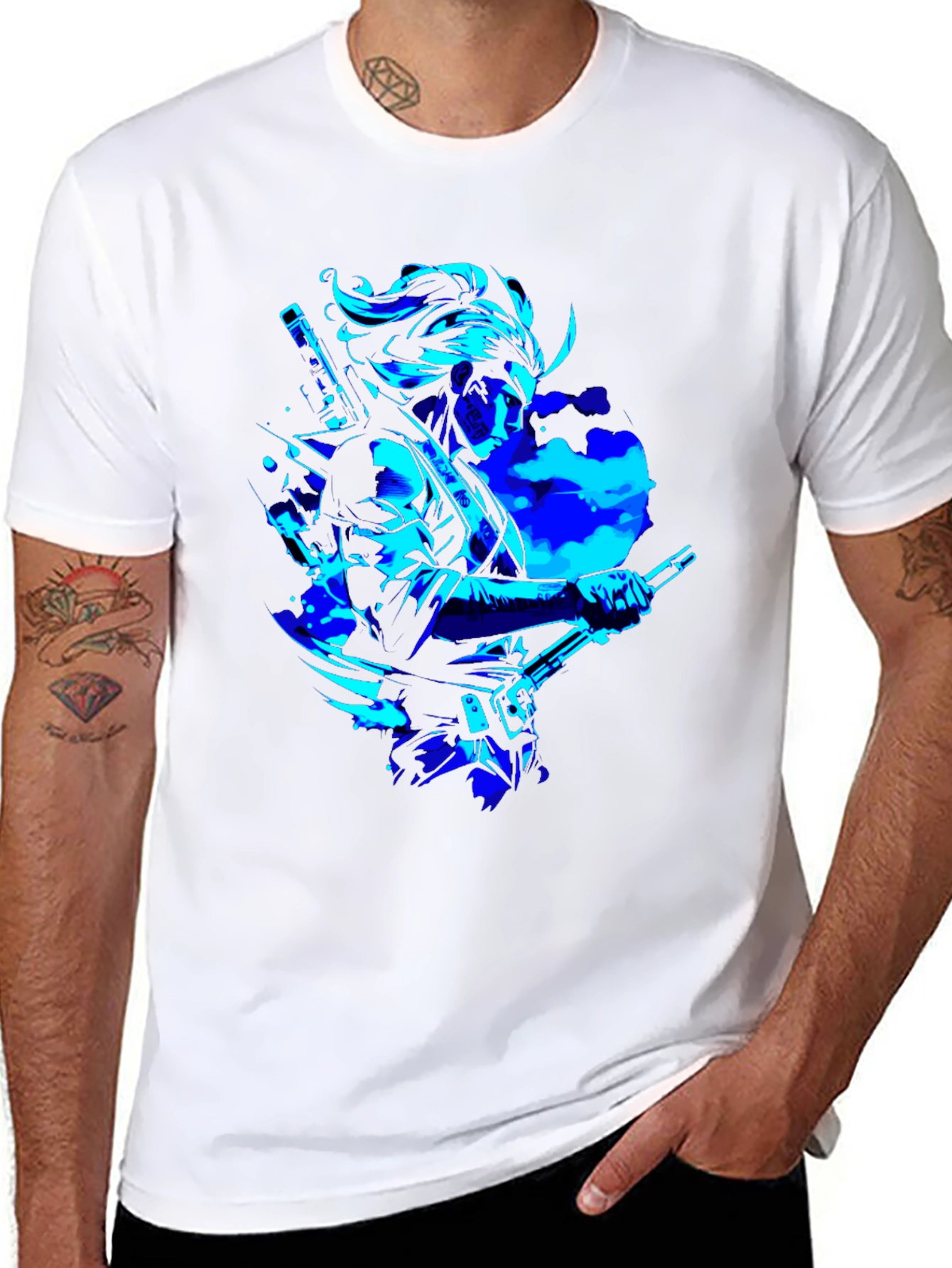 Cyber Samurai Graphic T-Shirt