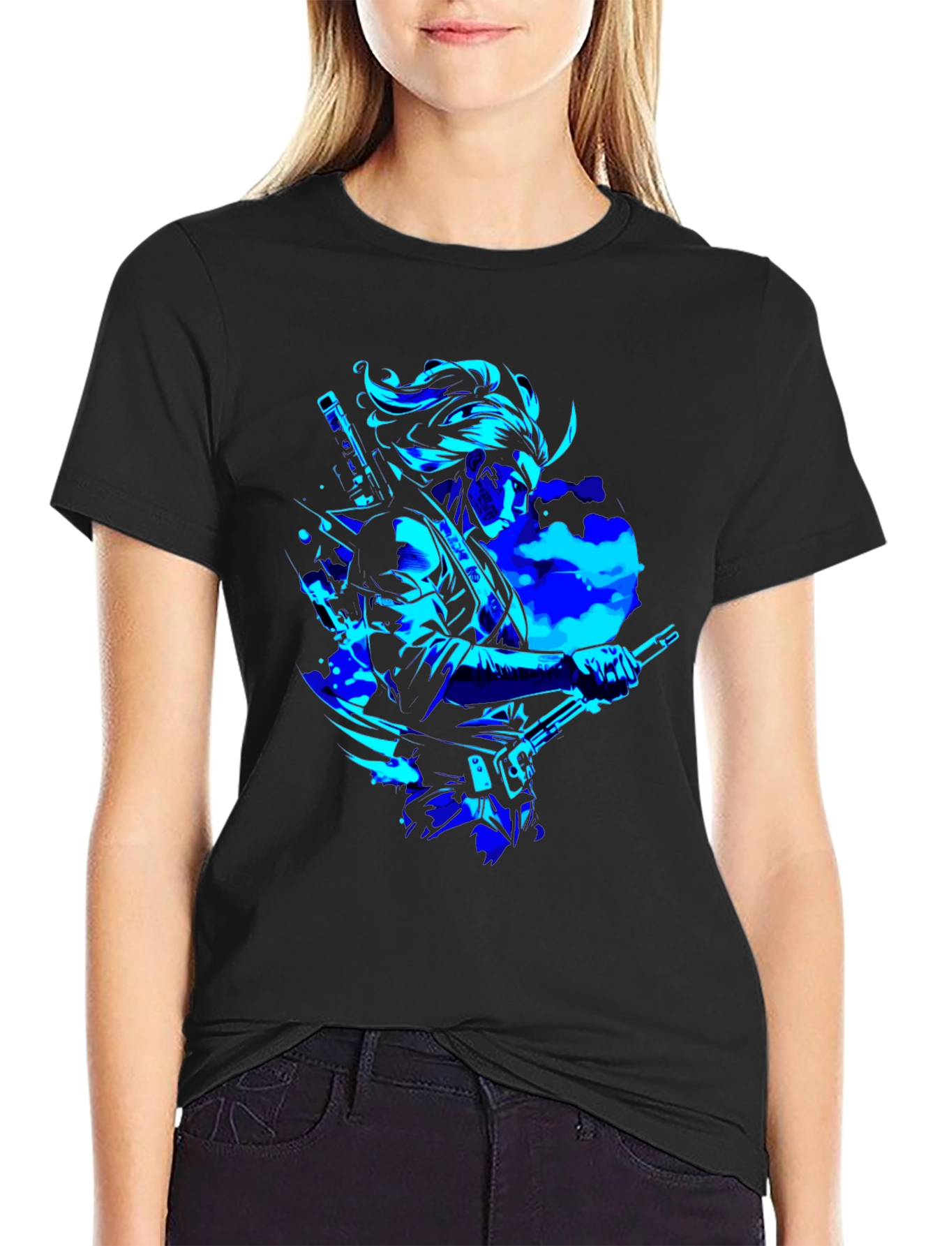 Cyber Samurai Graphic T-Shirt
