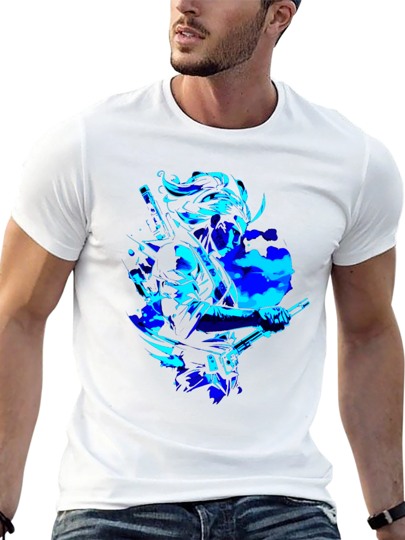 Cyber Samurai Graphic T-Shirt