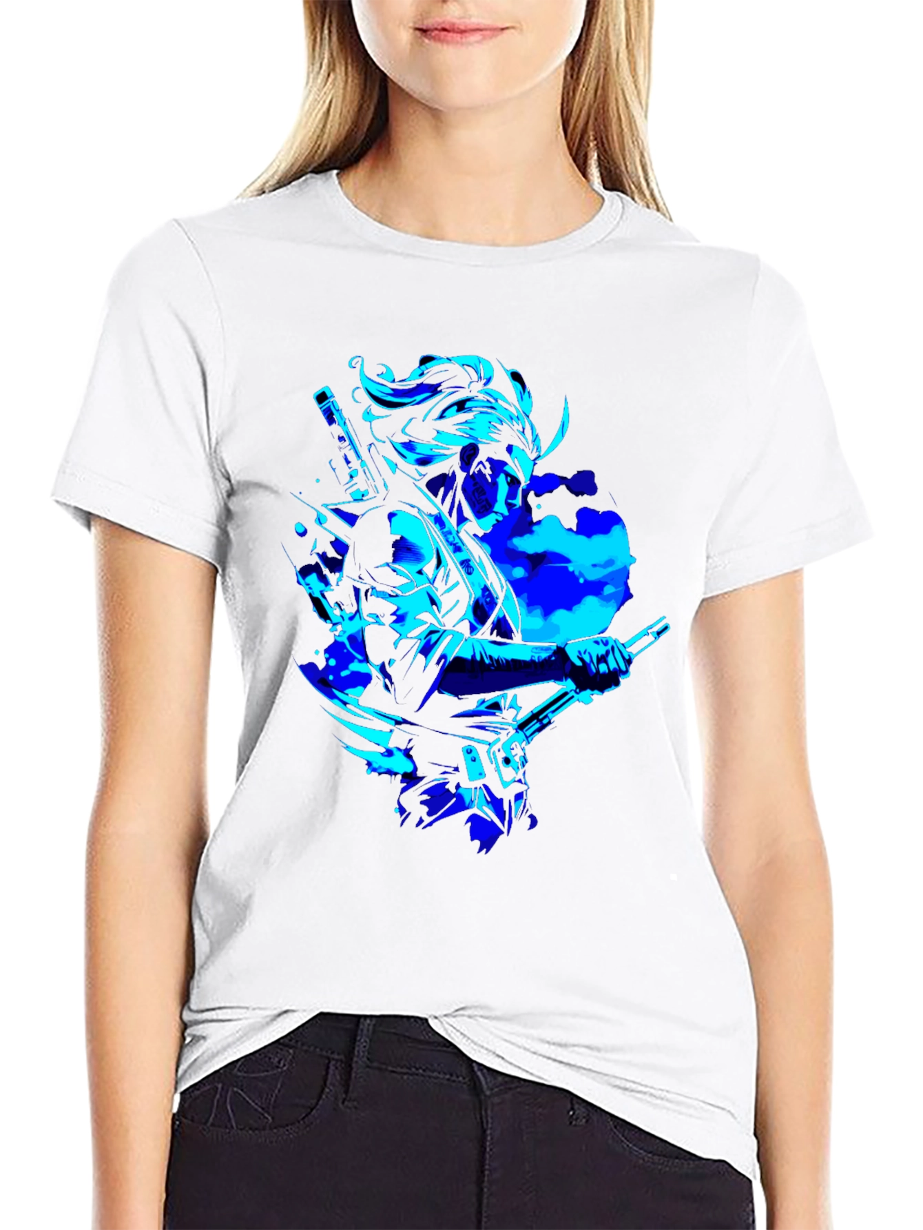 Cyber Samurai Graphic T-Shirt