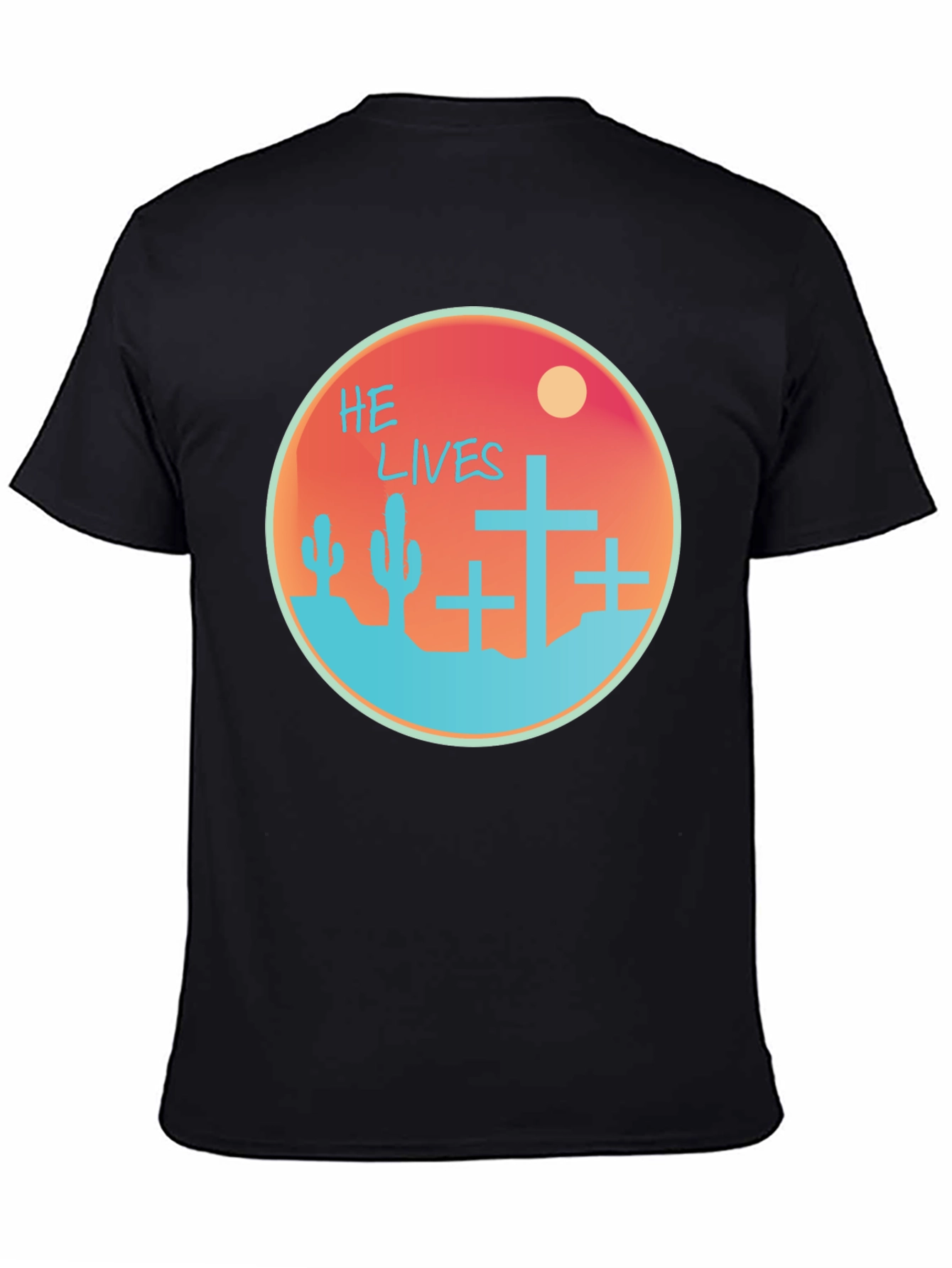 He Lives Graphic Tee - Desert Scene