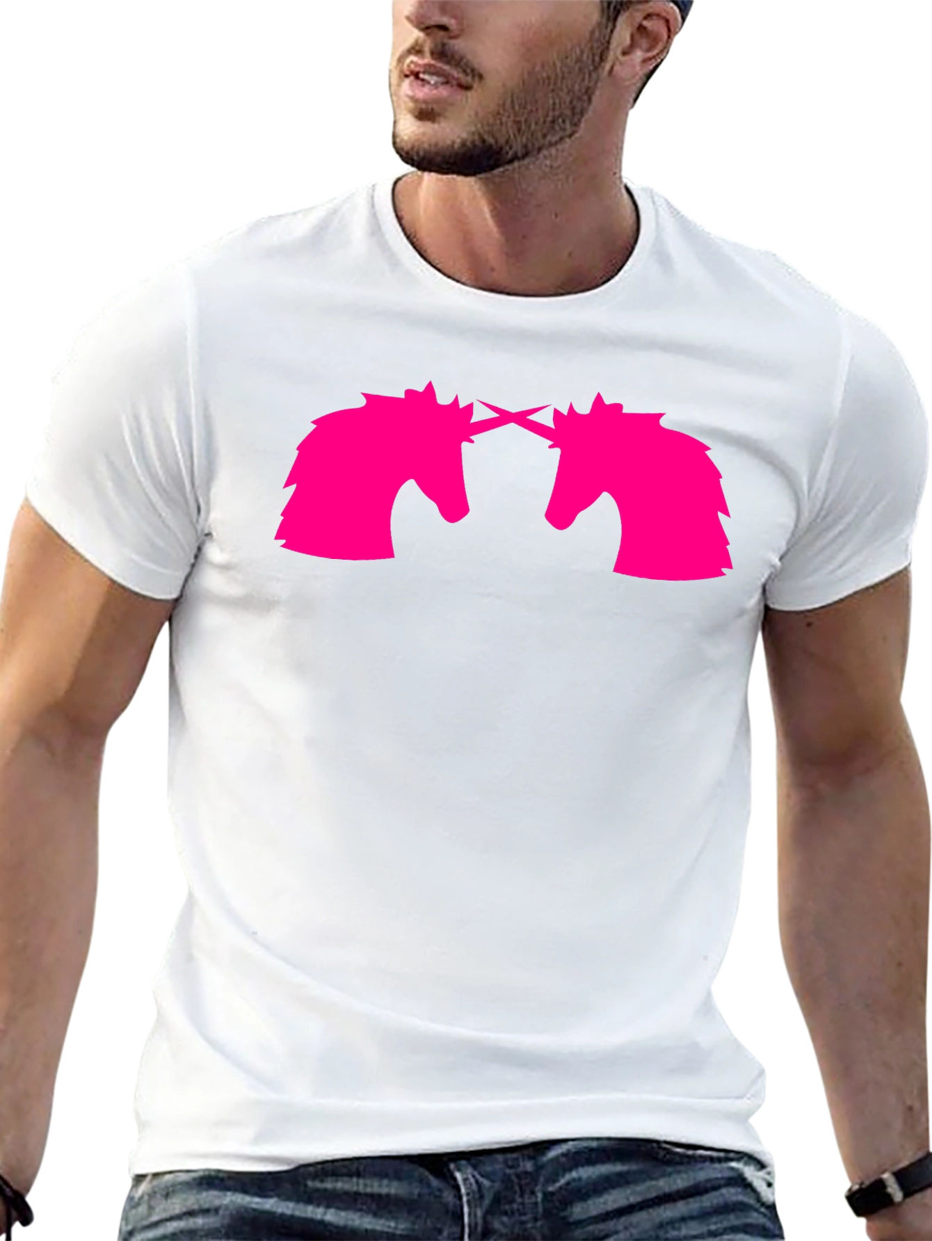 Unicorn Love Graphic Tee - Black