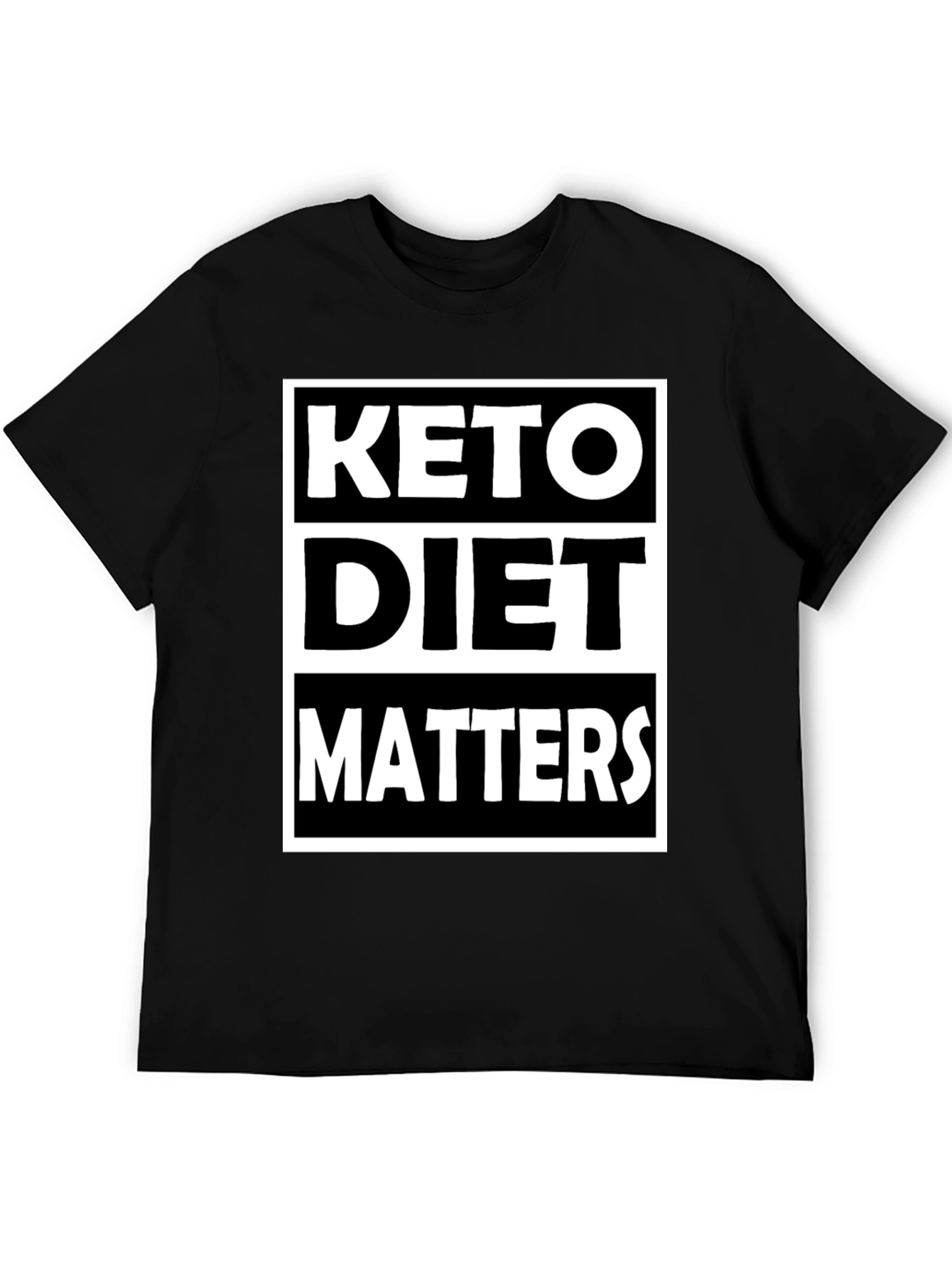 Keto Diet Matters Black Graphic Tee
