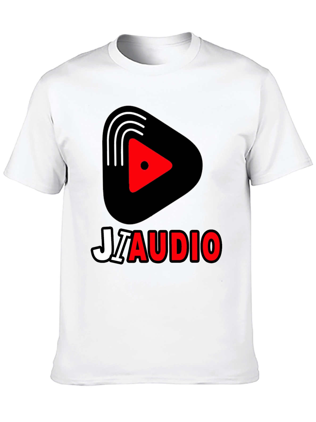 JIAUDIO Graphic Tee - Stylish Black T-Shirt