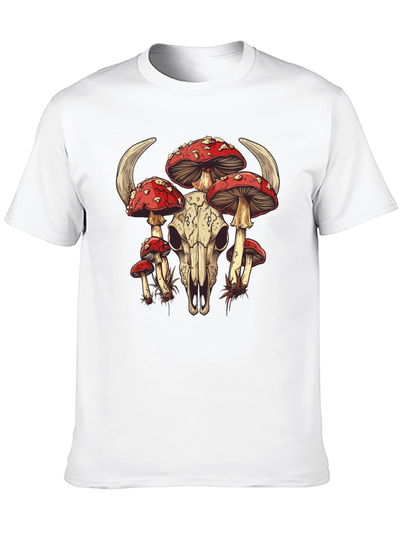 Mushroom Skull Graphic Tee