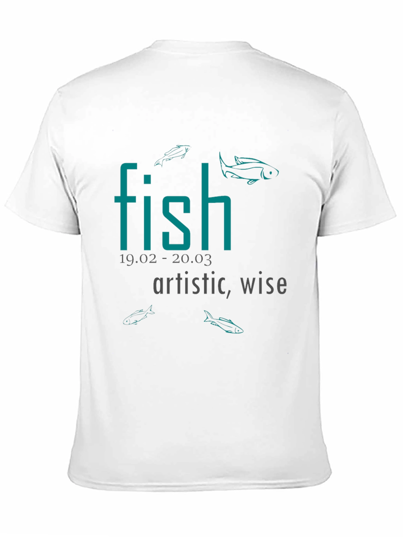 Fish Zodiac Sign T-Shirt: Artistic & Wise Tee