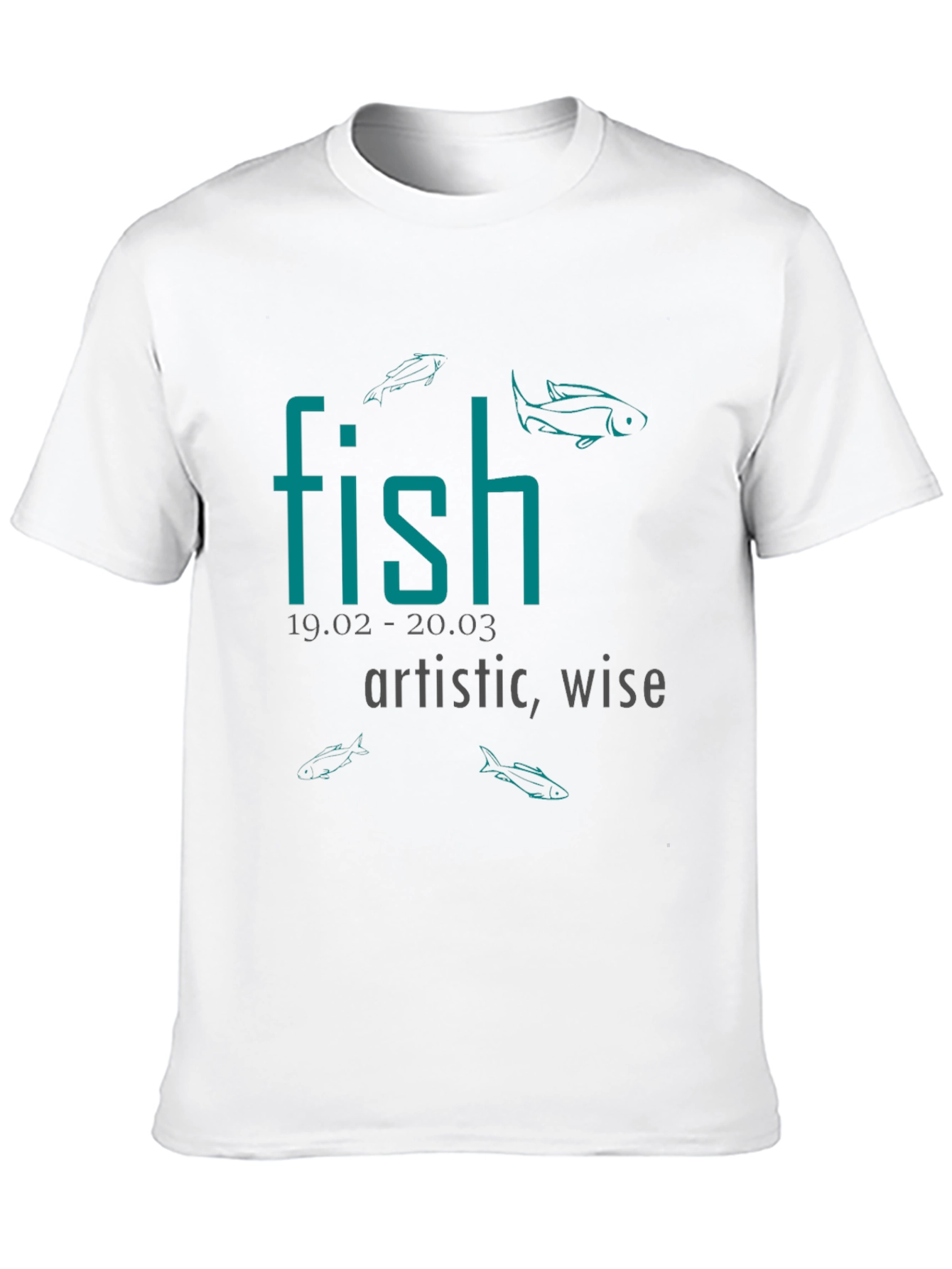 Fish Zodiac Sign T-Shirt: Artistic & Wise Tee