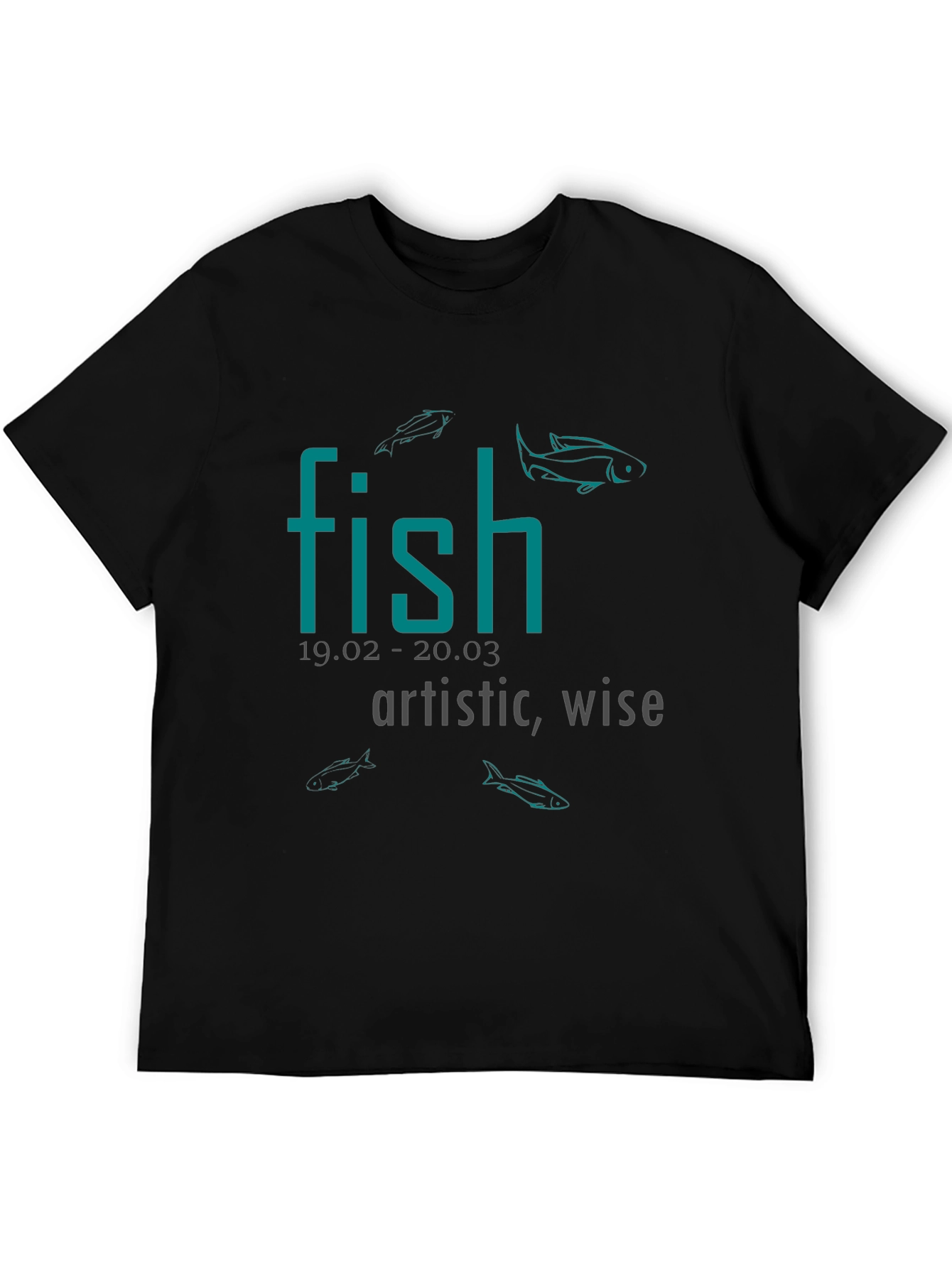 Fish Zodiac Sign T-Shirt: Artistic & Wise Tee