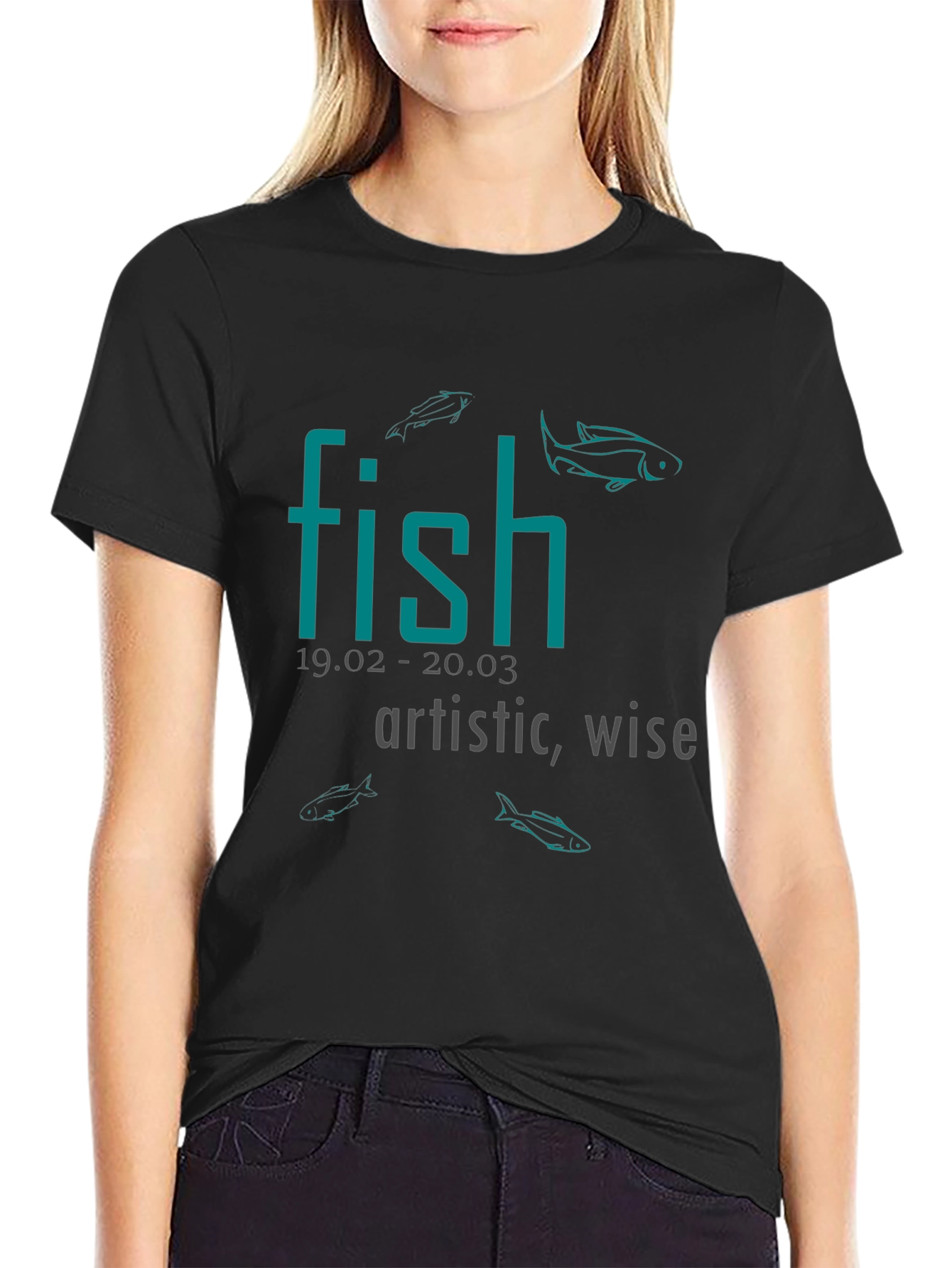 Fish Zodiac Sign T-Shirt: Artistic & Wise Tee