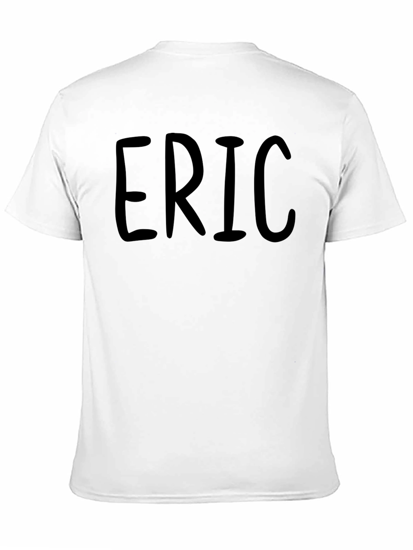 ERIC Black Graphic Tee - Custom Name T-Shirt