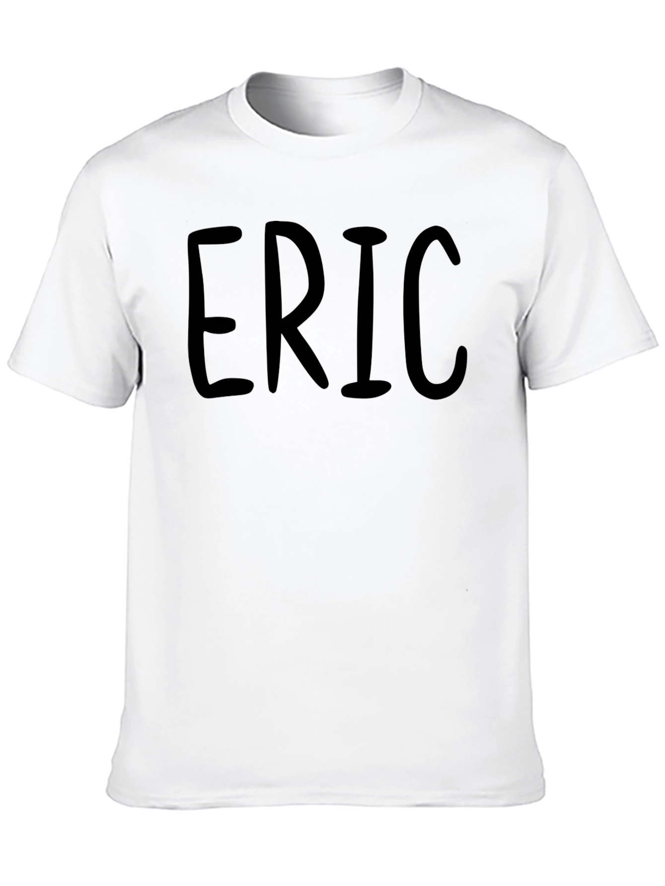 ERIC Black Graphic Tee - Custom Name T-Shirt