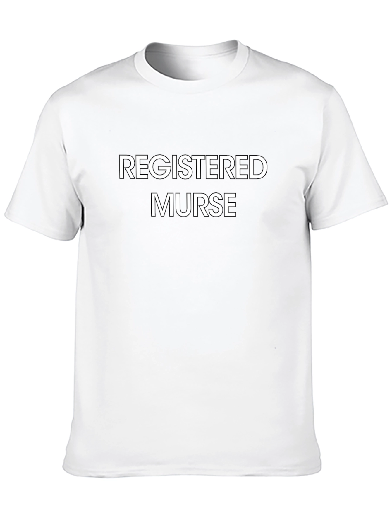 Registered Nurse T-Shirt - Black Cotton Tee