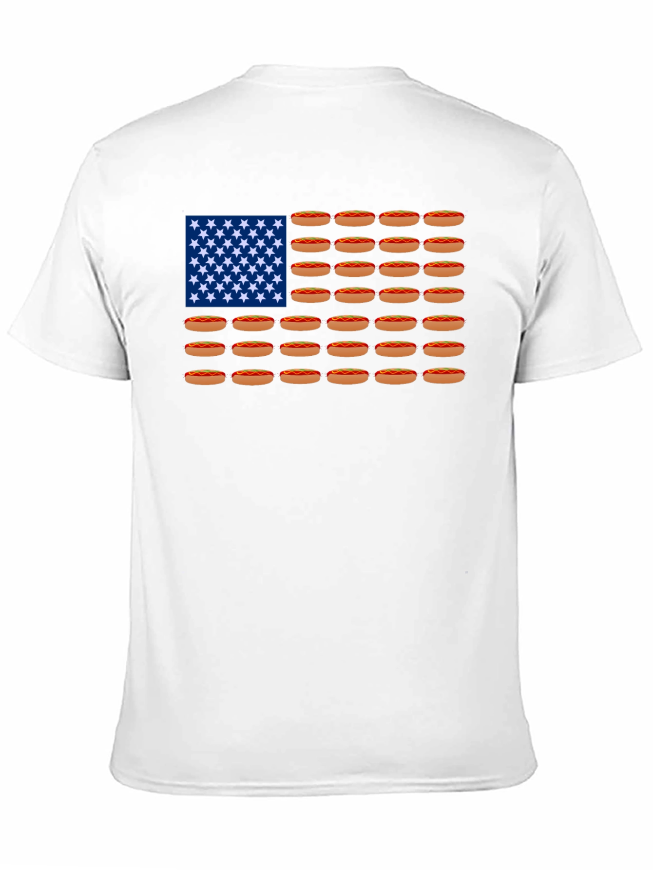 Hot Dog American Flag T-Shirt - Patriotic Apparel