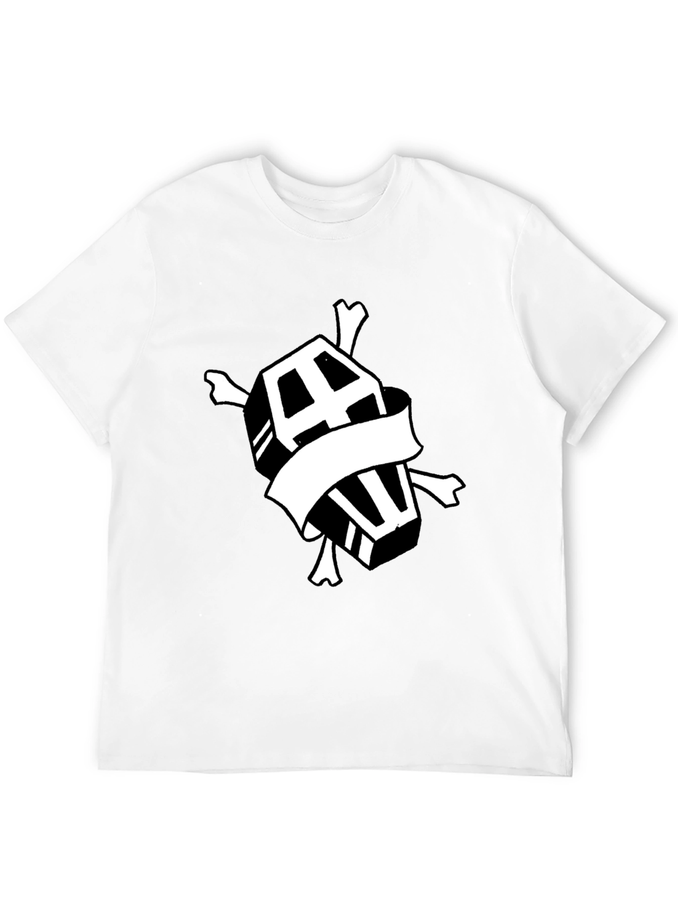 Coffin & Crossbones Graphic T-Shirt - Black