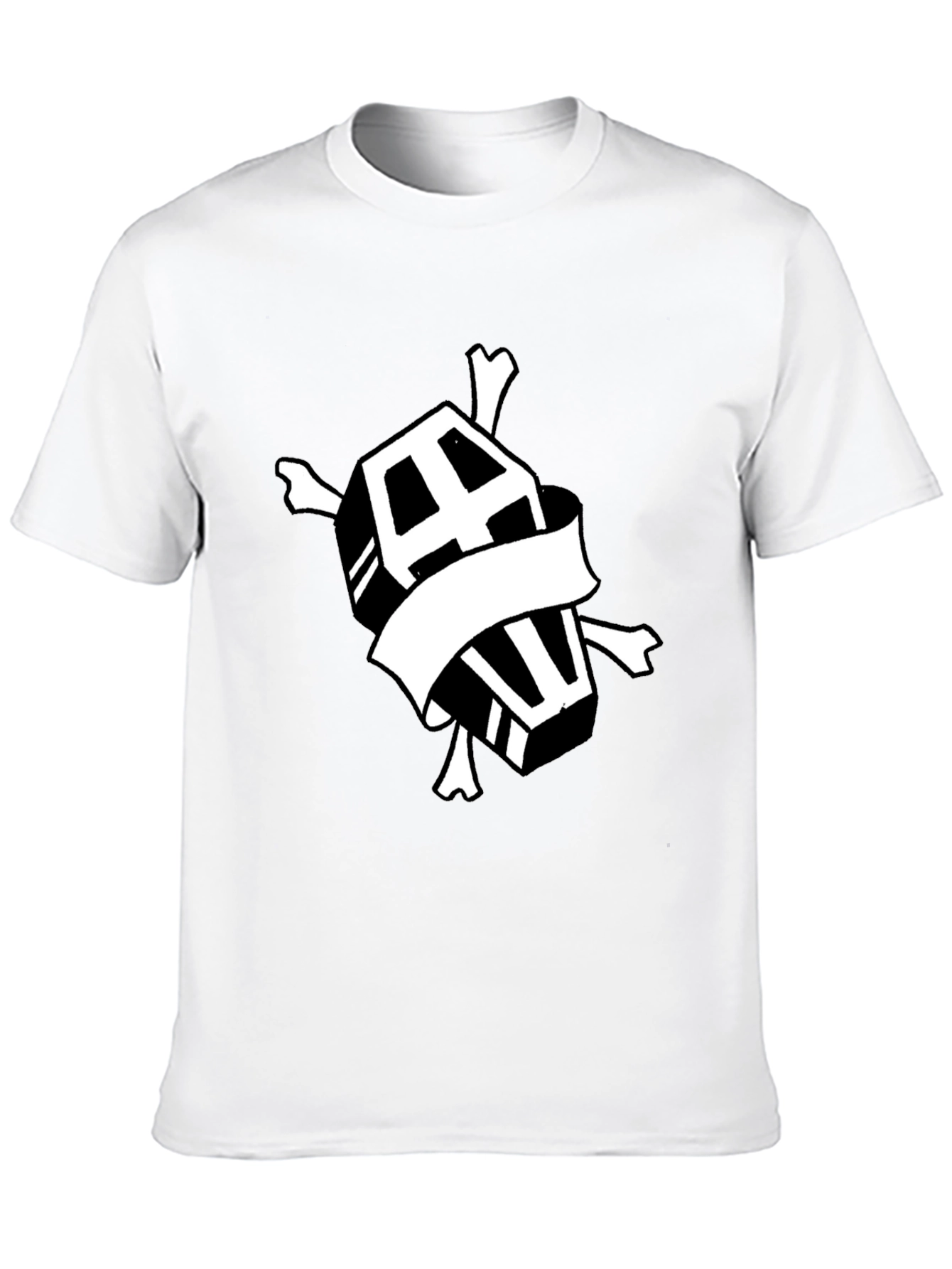 Coffin & Crossbones Graphic T-Shirt - Black